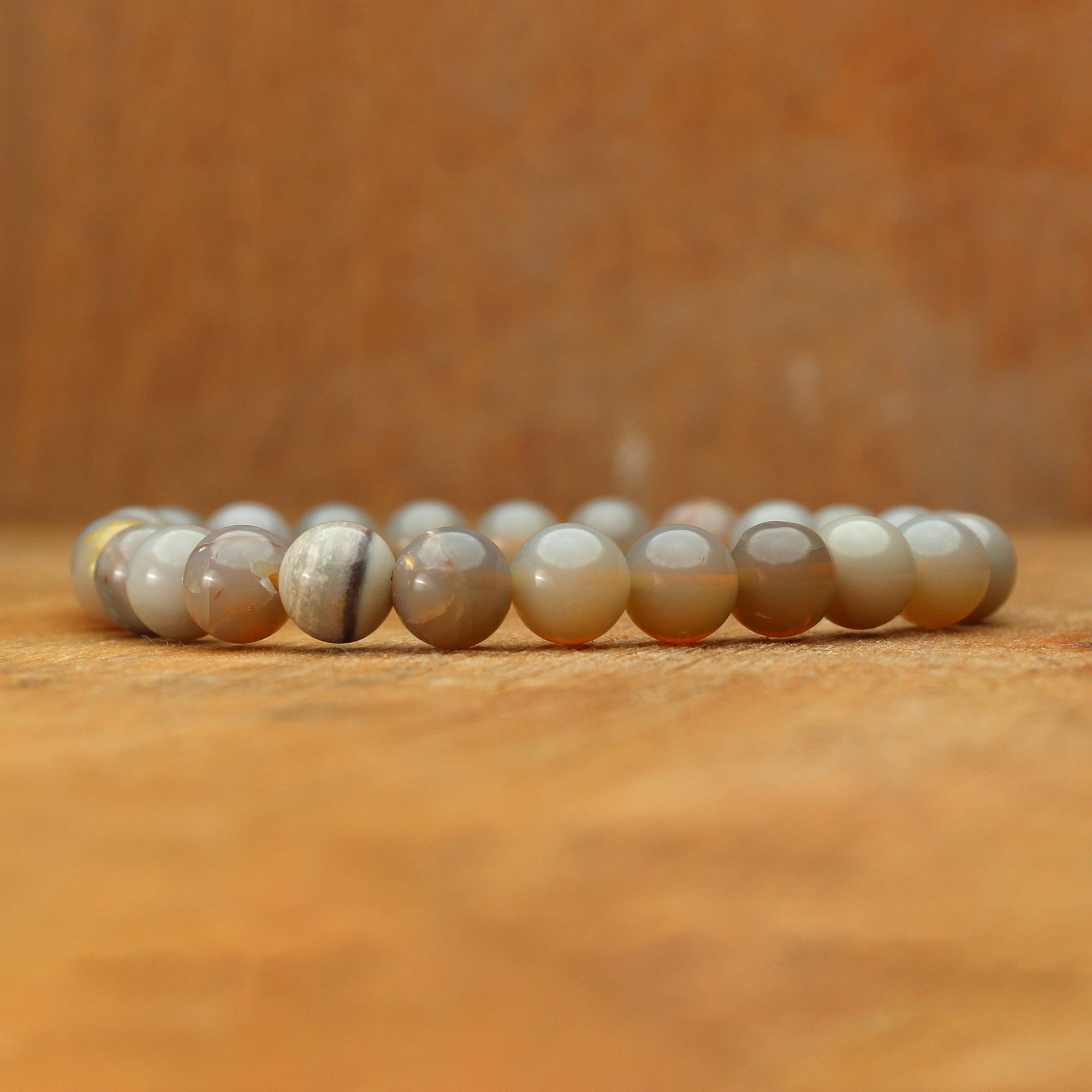 Fine Australian Opal Bracelet Polished Round Beads Handmade Jewelry 70 Ct