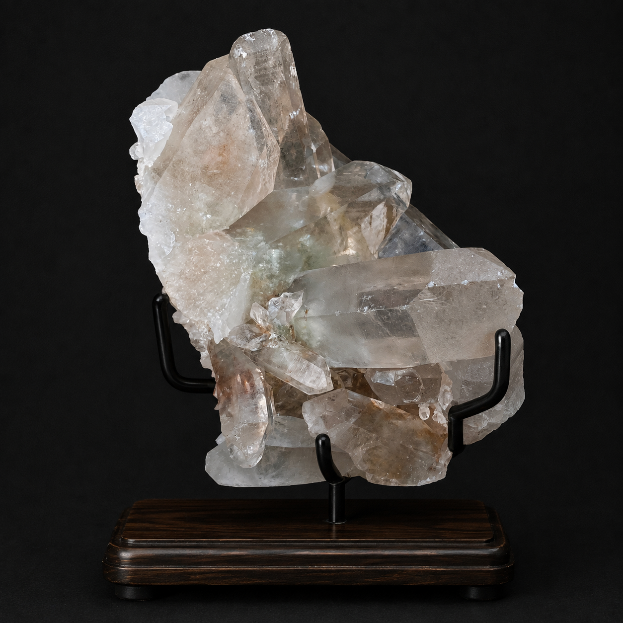 Pink Himalayan Quartz Crystal Cluster Raw Collector Showcase Piece