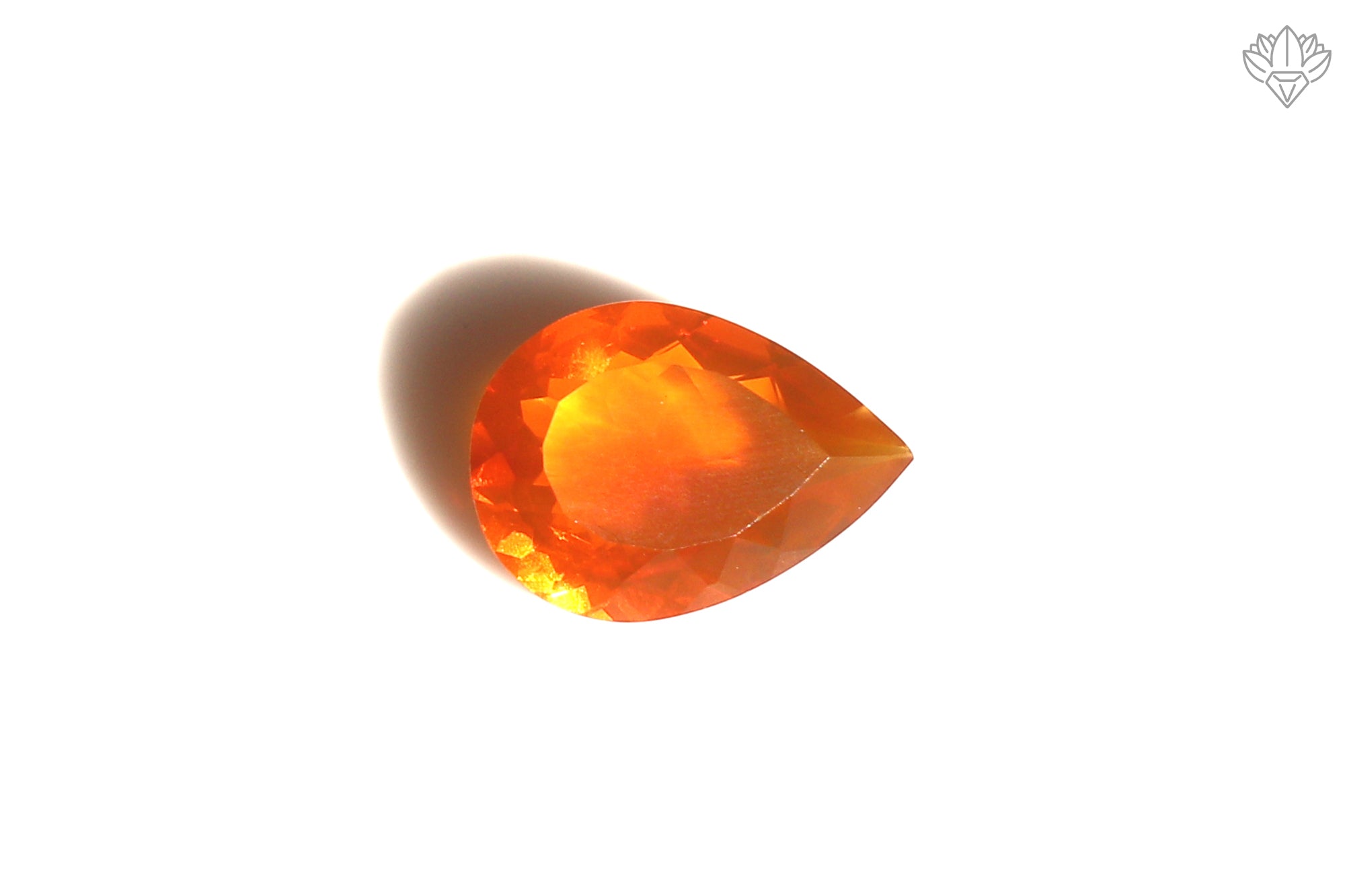 Collector's Mexican Opal Pear 8x11mm Faceted Gem for Signature Rings, Elegant Pendants & Fine Jewelry