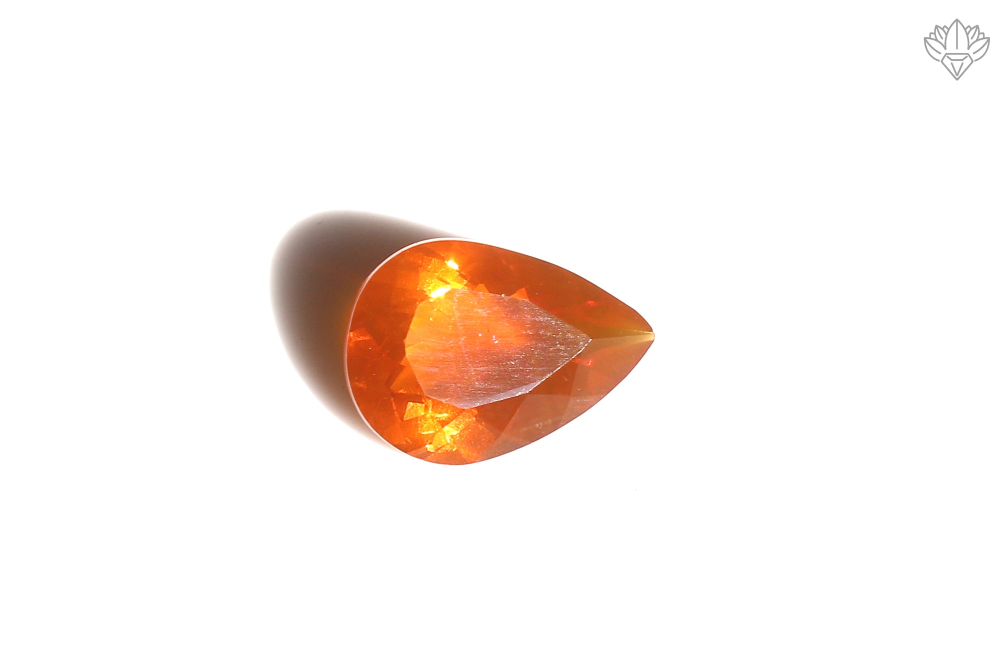 Radiant Mexican Opal Pear 8x11mm Faceted Natural Gemstone for Heirloom Jewelry