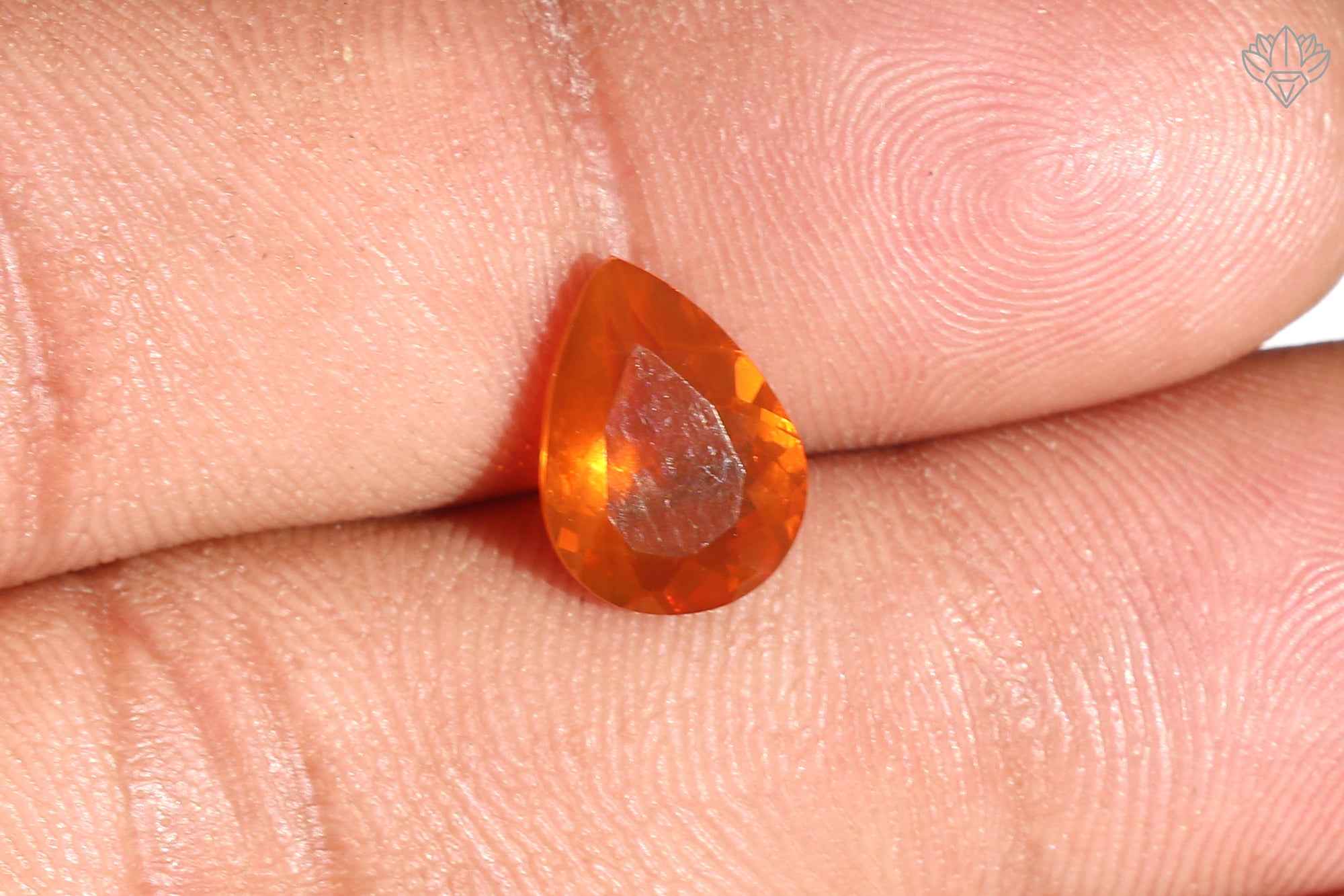 Radiant Mexican Opal Pear 8x11mm Faceted Natural Gemstone for Heirloom Jewelry