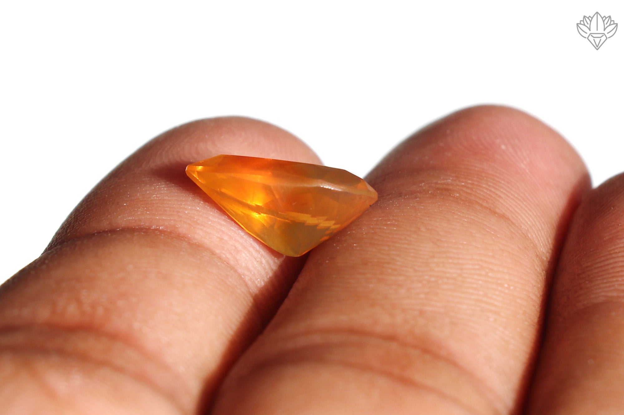 Signature Mexican Opal Pear 9x13mm Faceted Natural Stone for Designer Jewelry, Pendant
