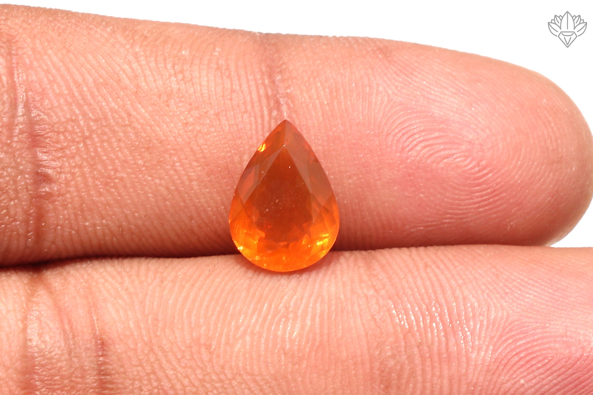 Regal Mexican Opal Pear 8x11mm Faceted Gemstone for Statement Pendants, Luxury Rings & Designer Jewelry