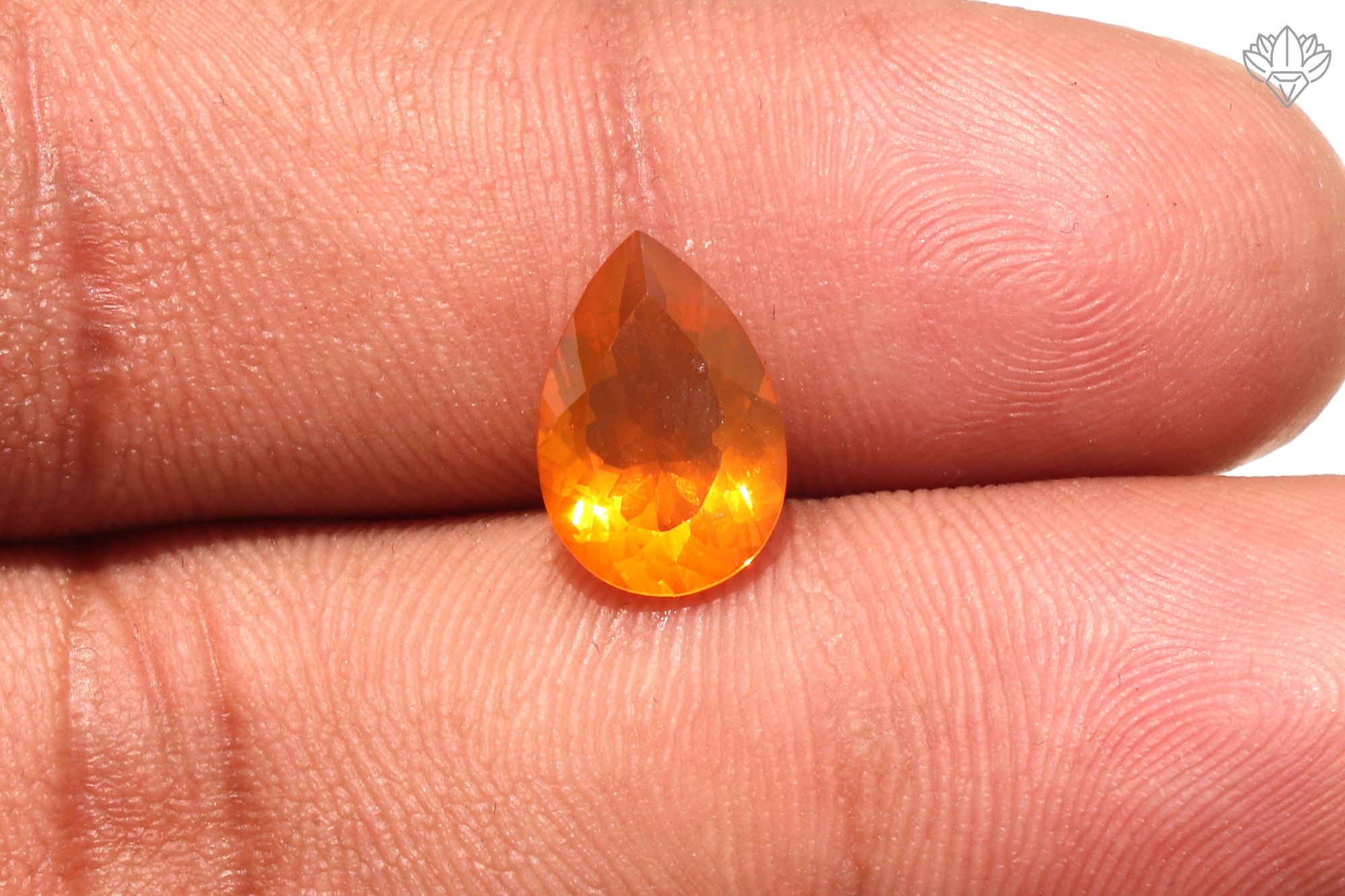 Opulent Mexican Opal Pear 8x12mm Faceted Gem for Couture Jewelry, Pendant Settings