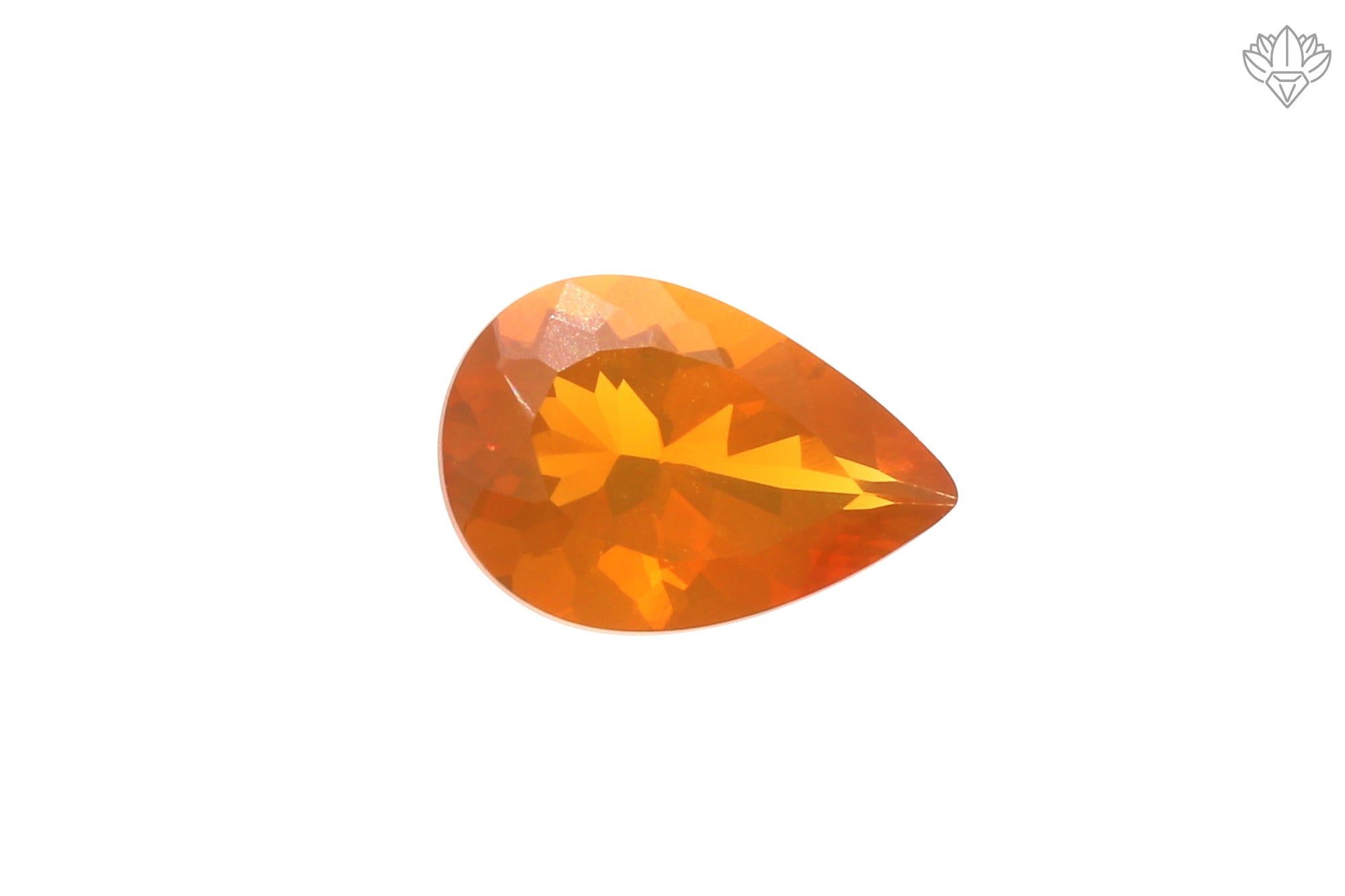 Prestige Mexican Opal Pear 8x12mm Faceted Jewel for Designer Rings, Elegant Pendants & Bespoke Creations