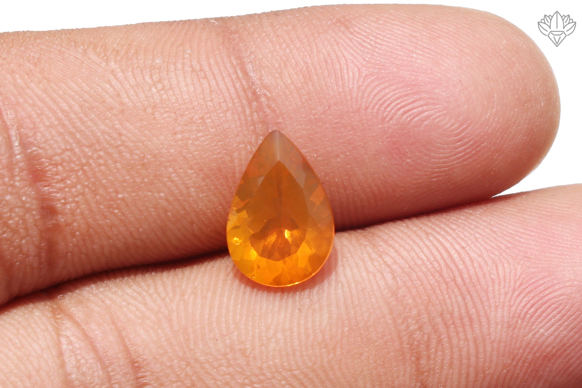 Prestige Mexican Opal Pear 8x12mm Faceted Jewel for Designer Rings, Elegant Pendants & Bespoke Creations