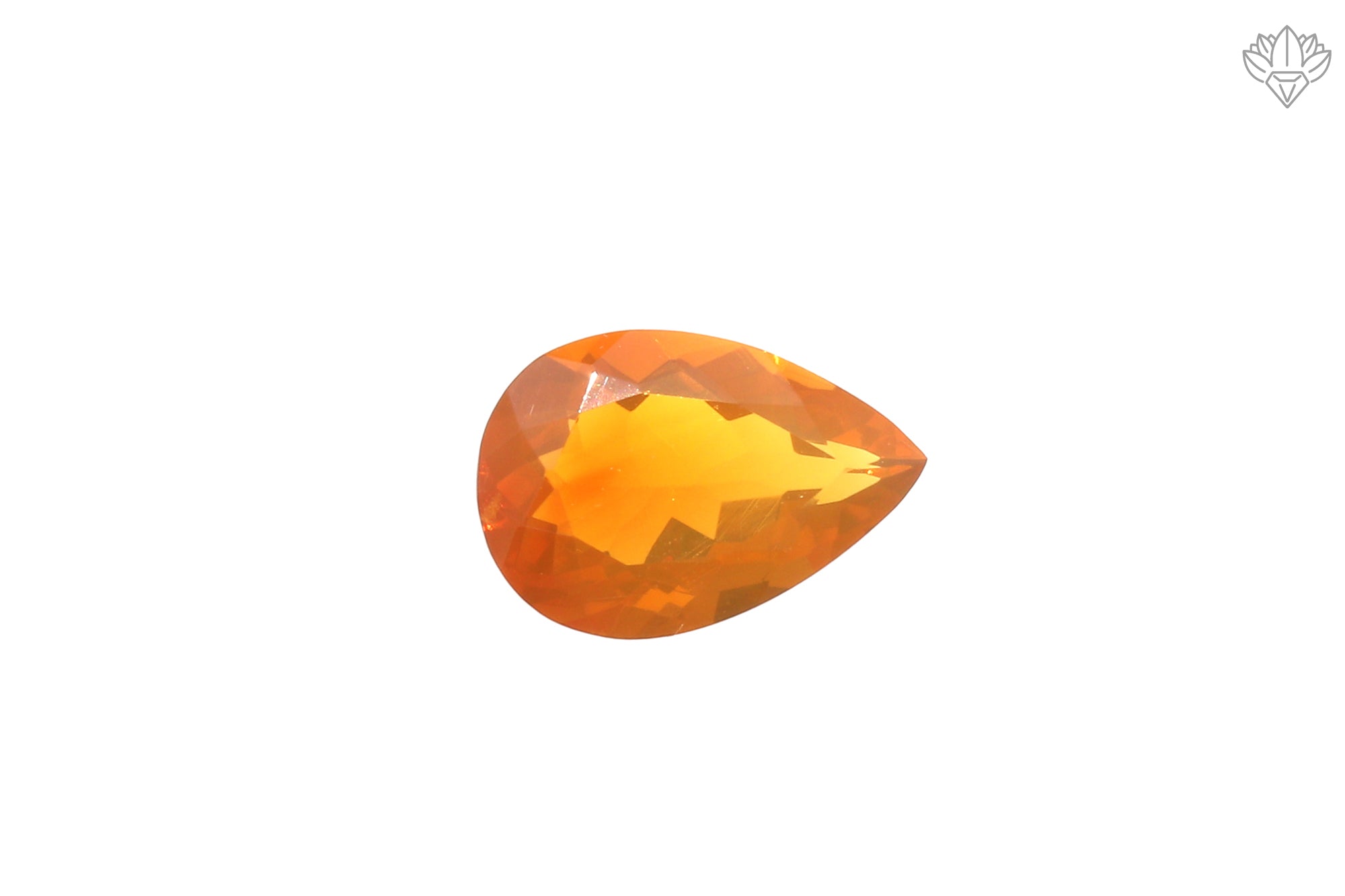 Prestige Mexican Opal Pear 8x12mm Faceted Jewel for Designer Rings, Elegant Pendants & Bespoke Creations