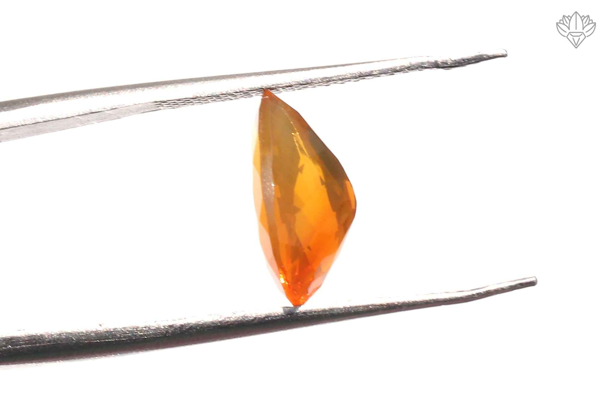 Prestige Mexican Opal Pear 8x12mm Faceted Jewel for Designer Rings, Elegant Pendants & Bespoke Creations