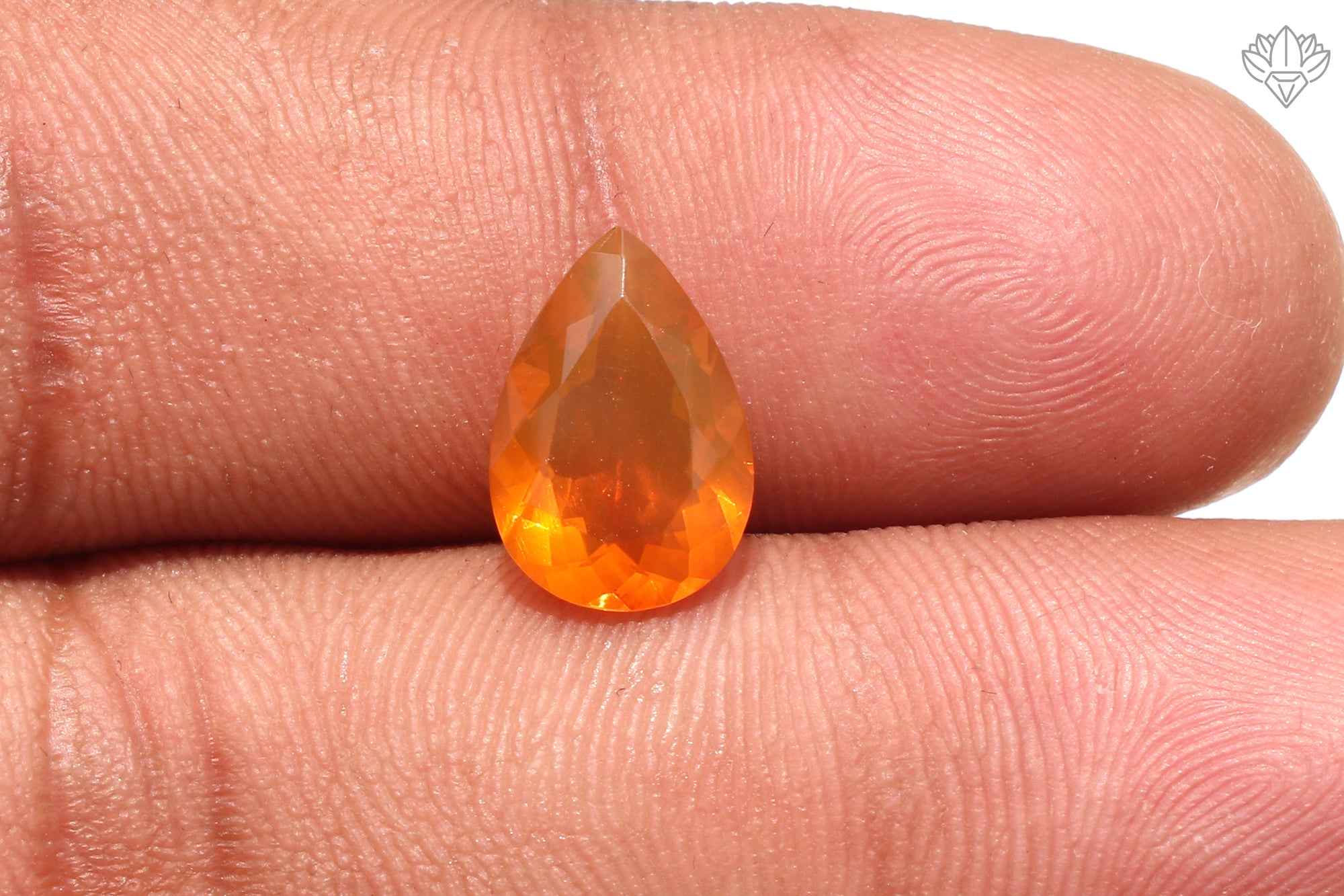 Prestige Mexican Opal Pear 8x12mm Faceted Jewel for Designer Rings, Elegant Pendants & Bespoke Creations