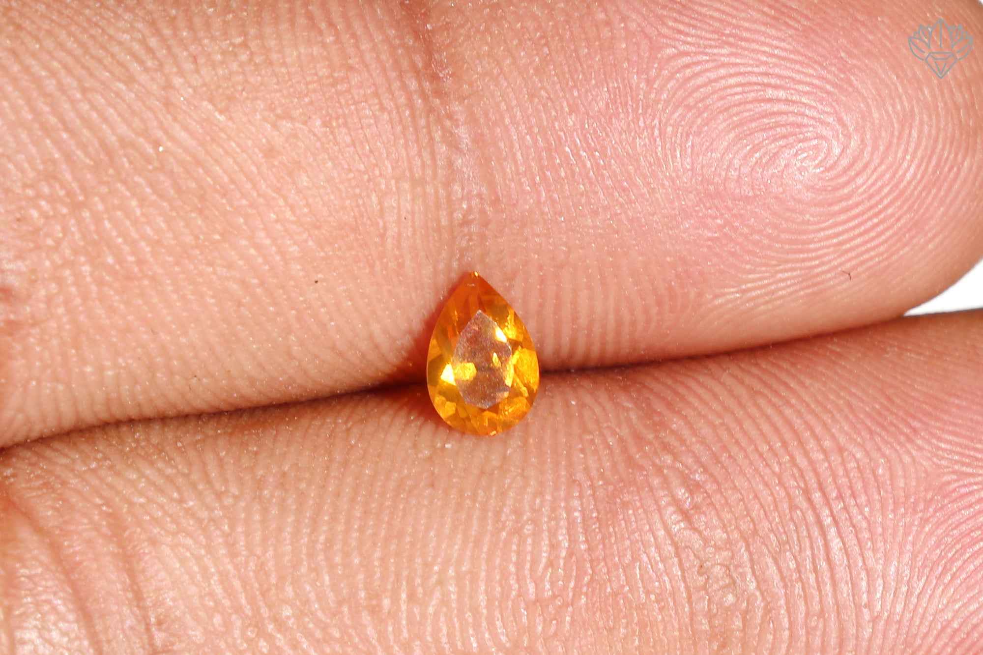 Harmony Mexican Opal Pear 4x6mm Faceted Gemstone for Everyday Jewelry, Charm Rings & Petite Earrings