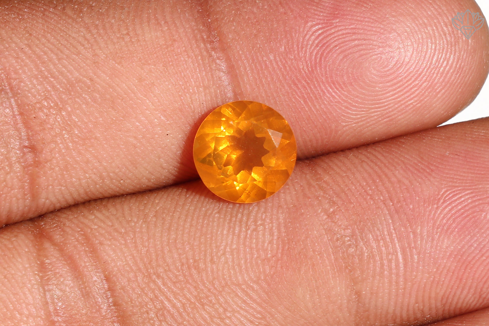 Radiant Mexican Opal Round 9mm Faceted Gemstone for Statement Rings