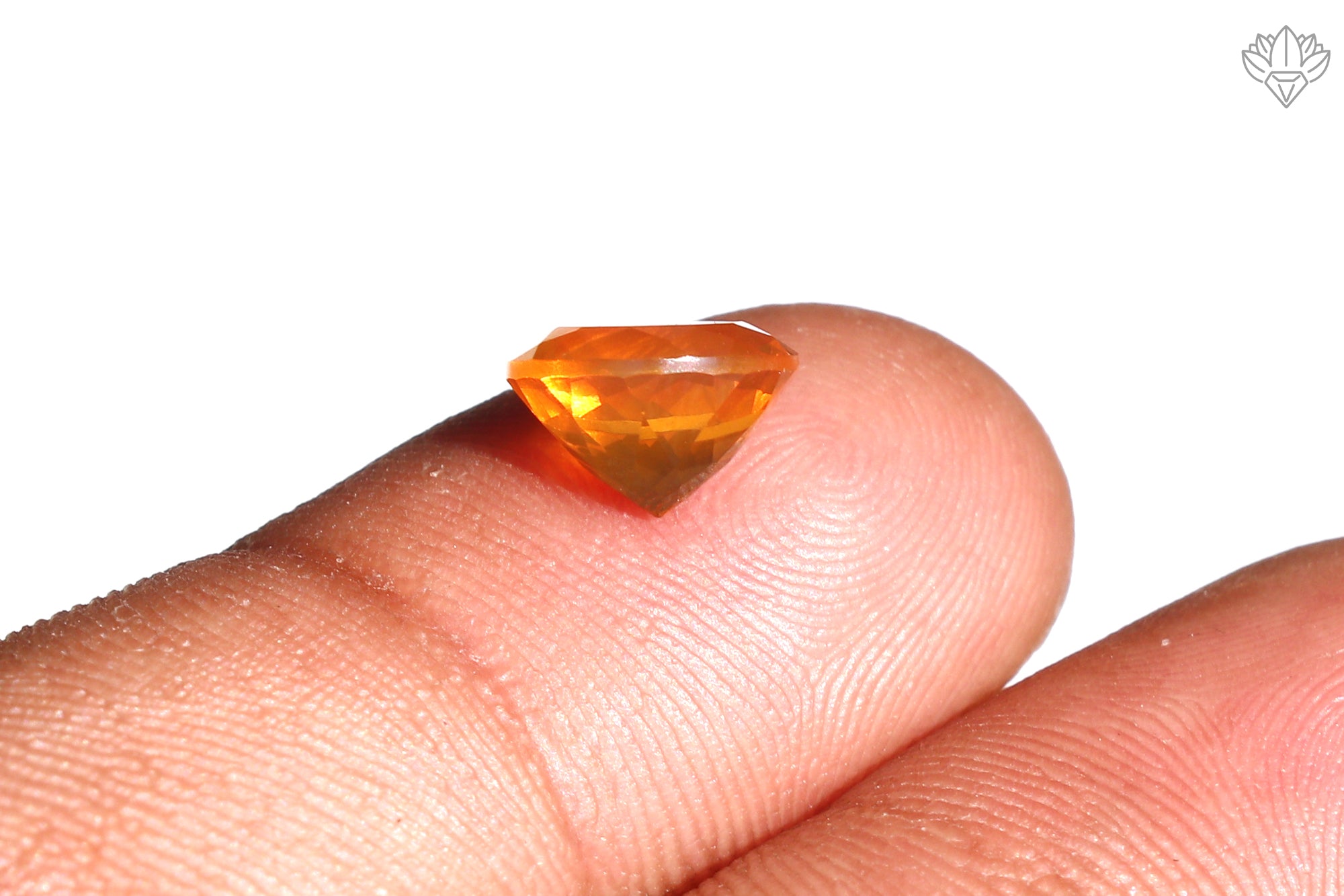 Radiant Mexican Opal Round 9mm Faceted Gemstone for Statement Rings