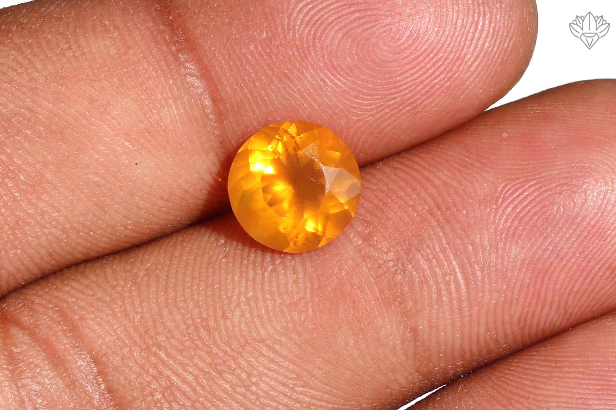 Crown Jewel Mexican Opal Round 9mm Faceted Gemstone for Cocktail Rings, Gallery Pendants & Heirloom Jewelry