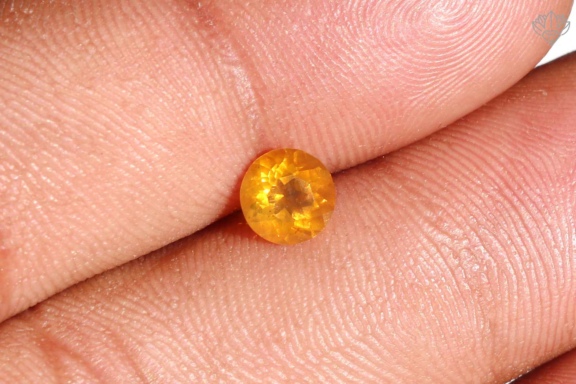 Auric Mexican Opal Round 6mm Faceted Gem for Stackable Rings, Birthstone Jewelry