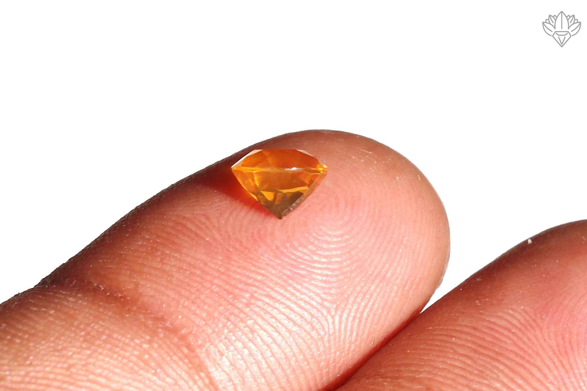 Auric Mexican Opal Round 6mm Faceted Gem for Stackable Rings, Birthstone Jewelry