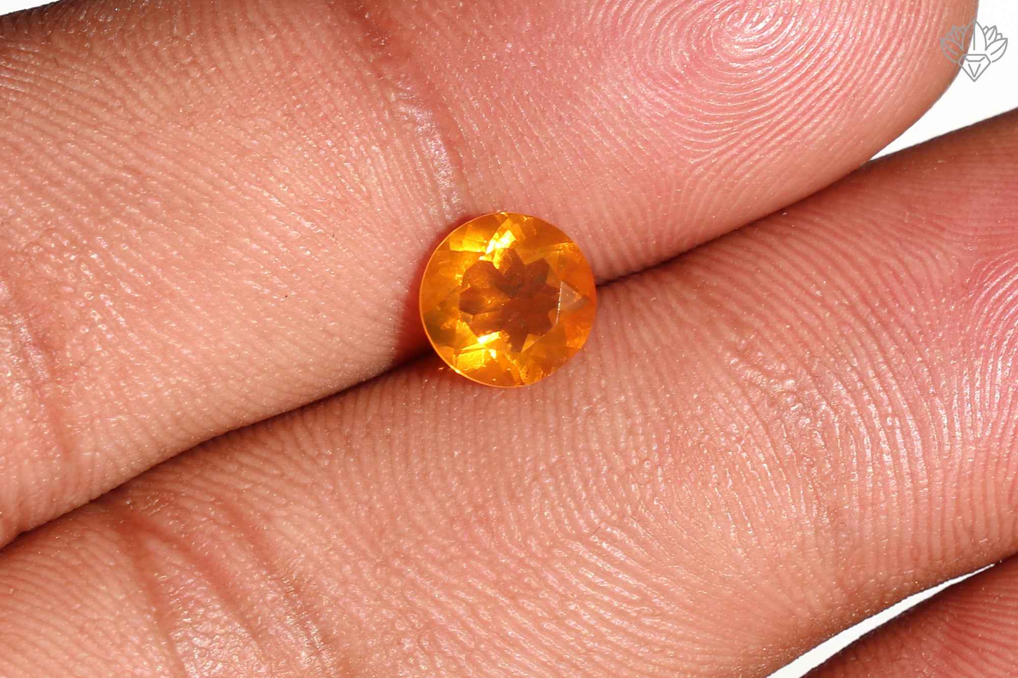 Eclipse Mexican Opal Round 7mm Faceted Gemstone for Solitaire Rings, Pendant Centers & Artisan Jewelry