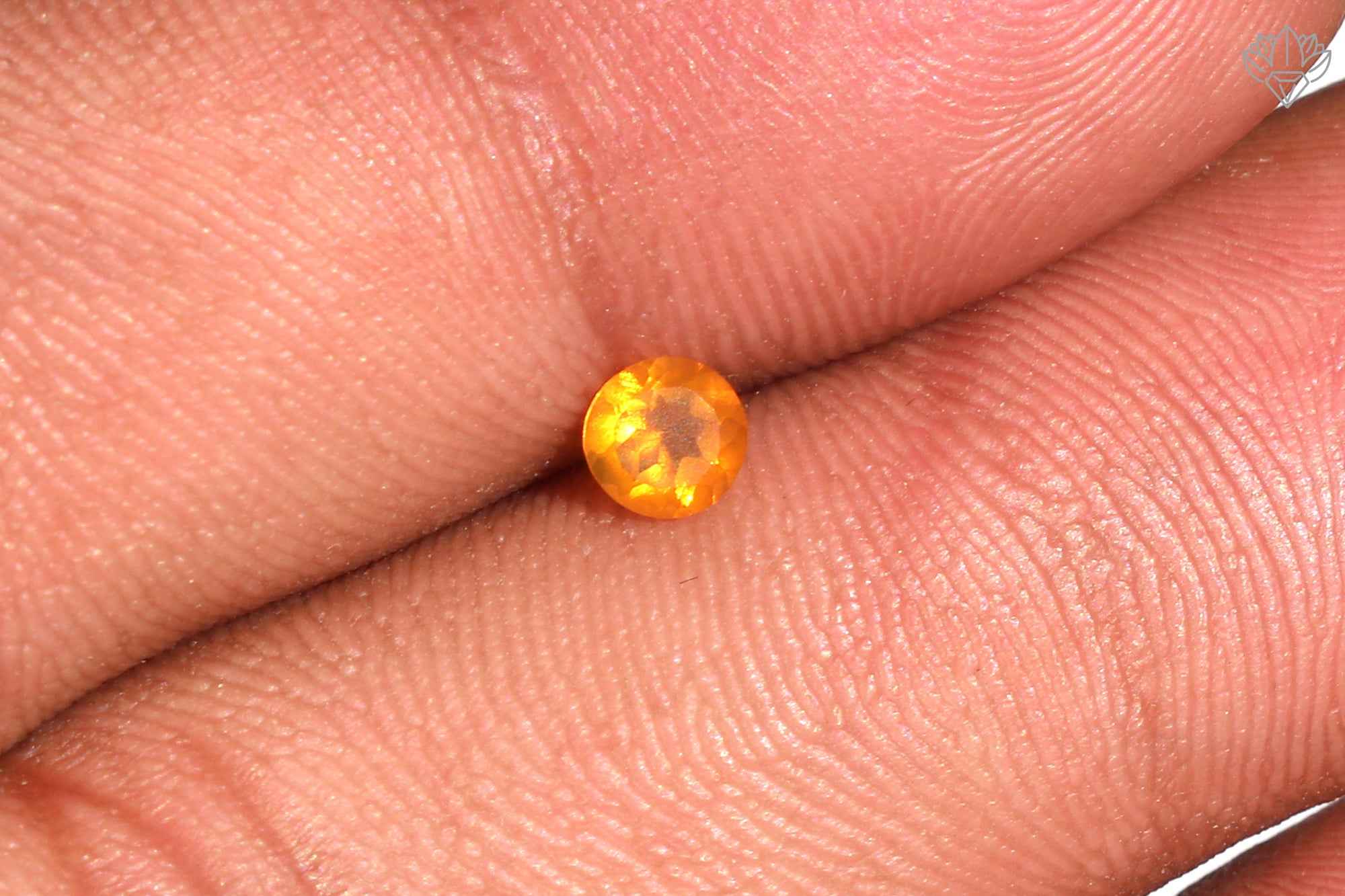 Natural Mexican Fire Opal 4mm Round Faceted Loose Gem for Artisan Jewelry