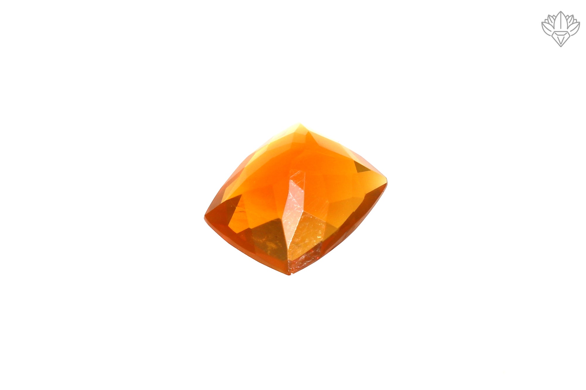 Natural Mexican Fire Opal 9x11mm Cushion Faceted Loose Gemstone for Statement Jewelry