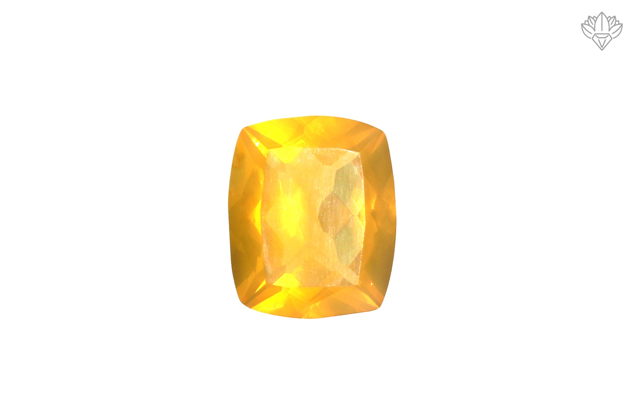Natural Mexican Fire Opal 9x11mm Cushion Cut Faceted Loose Stone