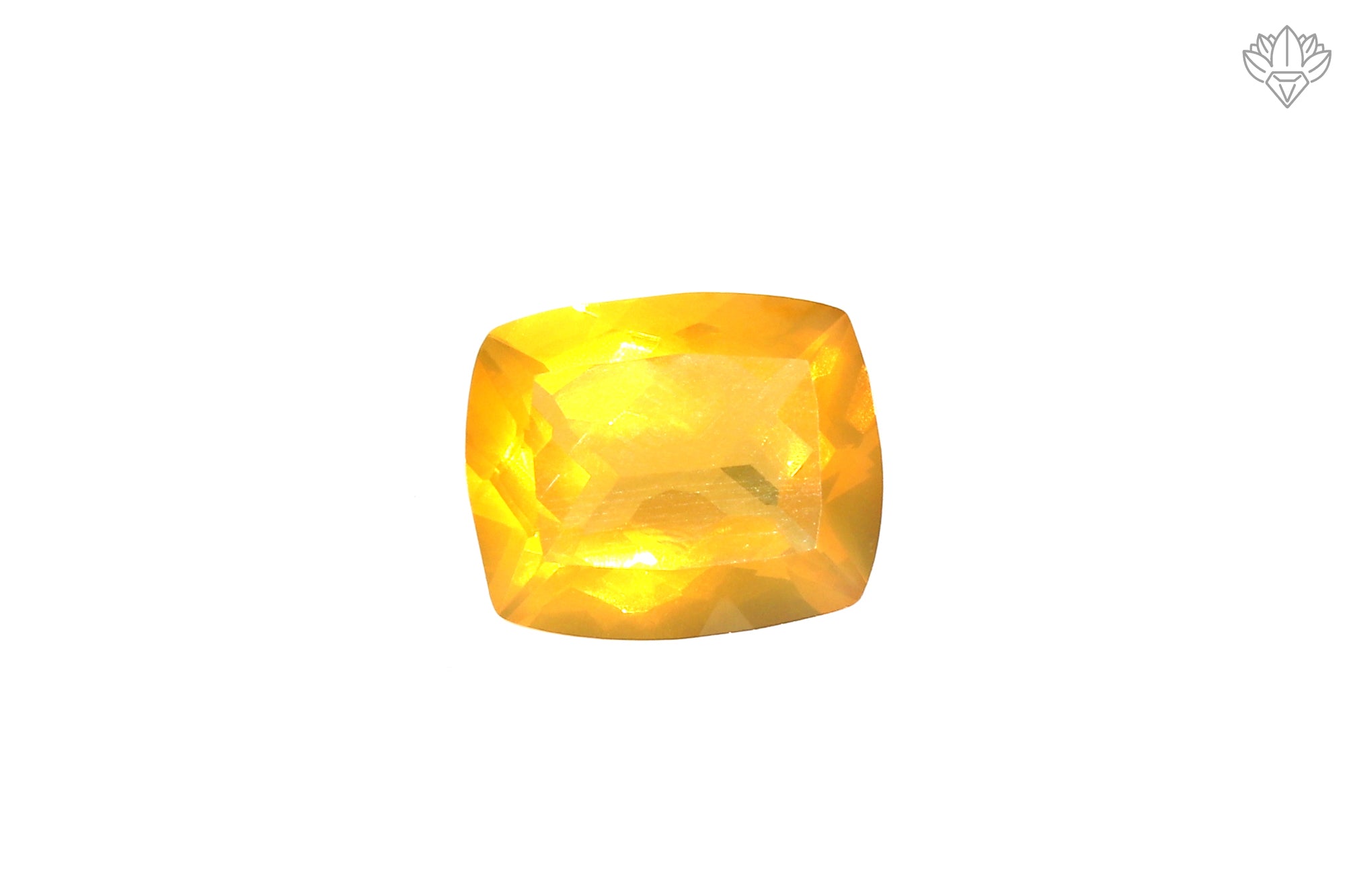 Natural Mexican Fire Opal 9x11mm Cushion Cut Faceted Loose Stone