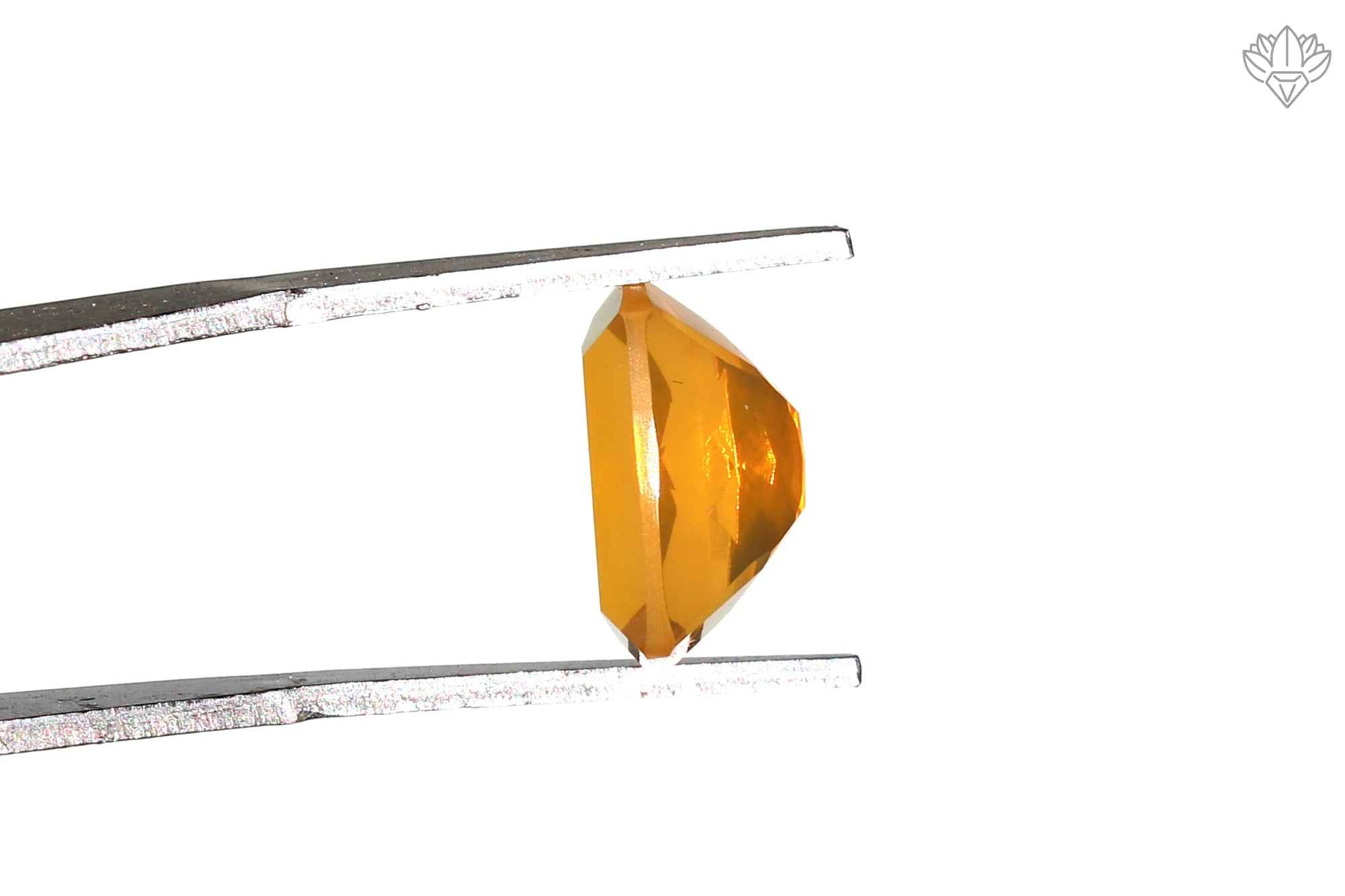Natural Mexican Fire Opal 9x11mm Cushion Cut Faceted Loose Stone