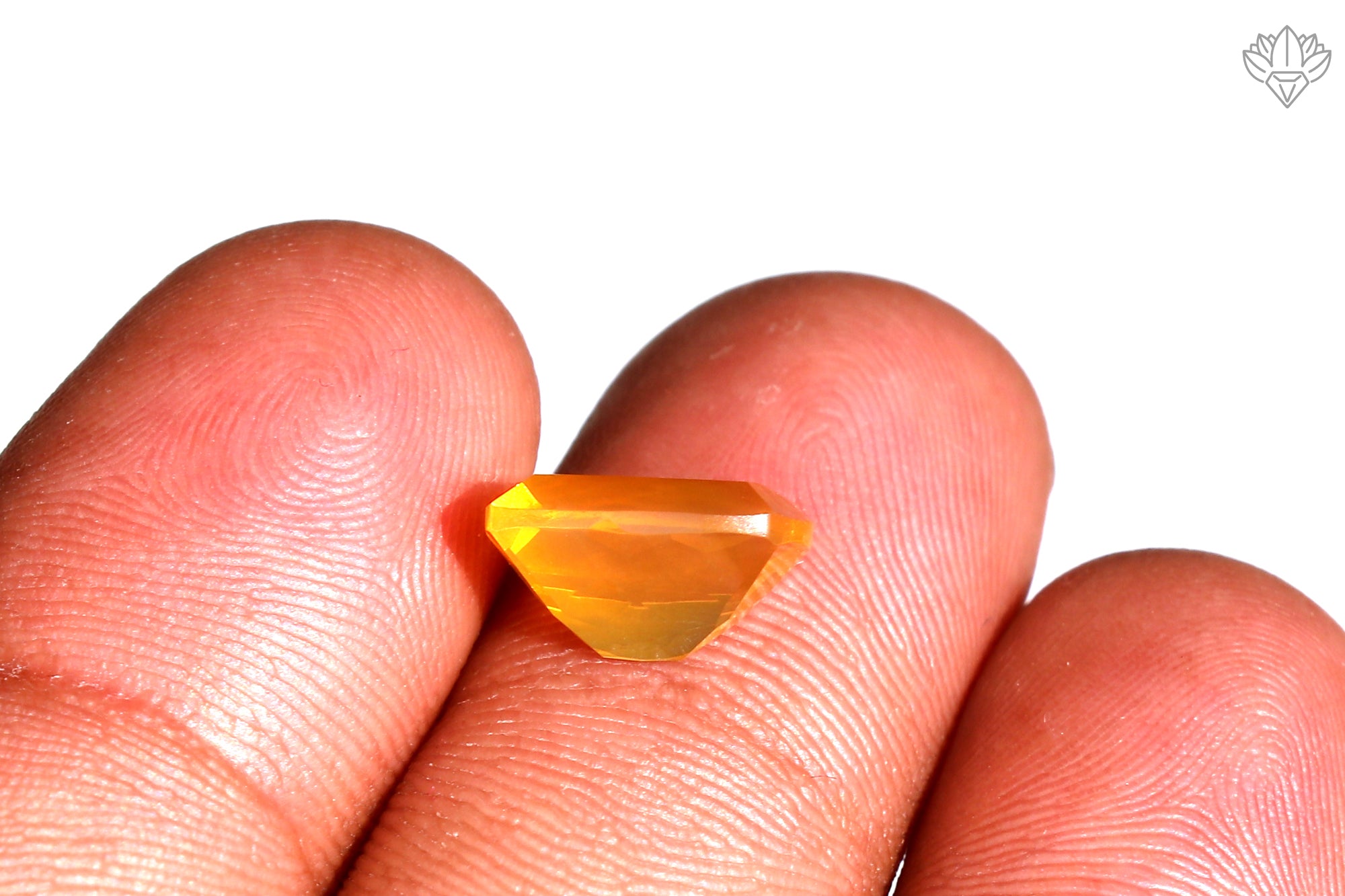Natural Mexican Fire Opal 9x11mm Cushion Cut Faceted Loose Stone