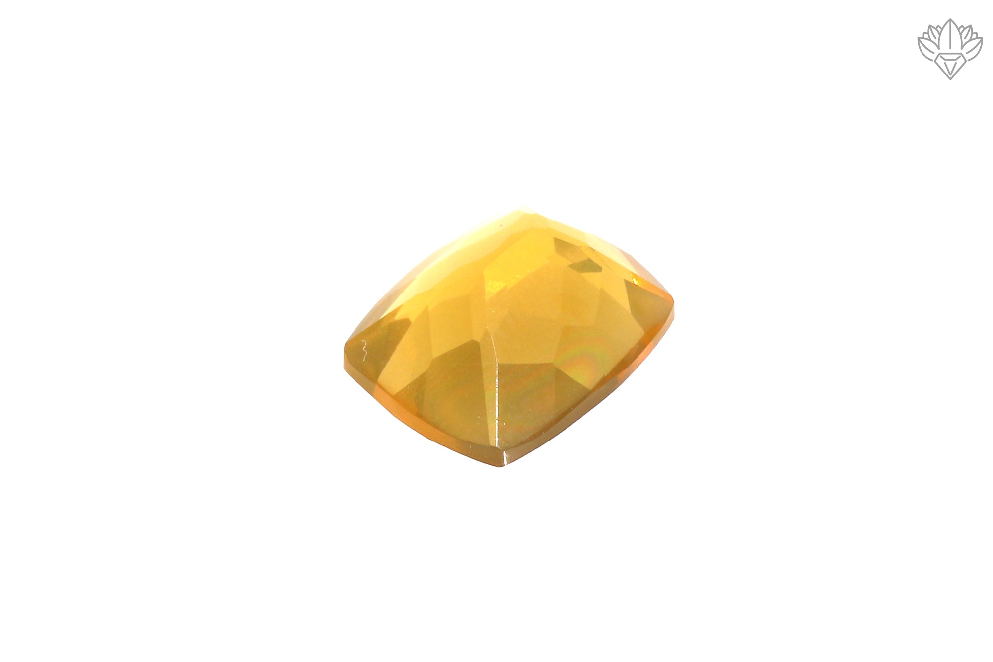 Natural Mexican Fire Opal 9x11mm Cushion Cut Faceted Loose Stone