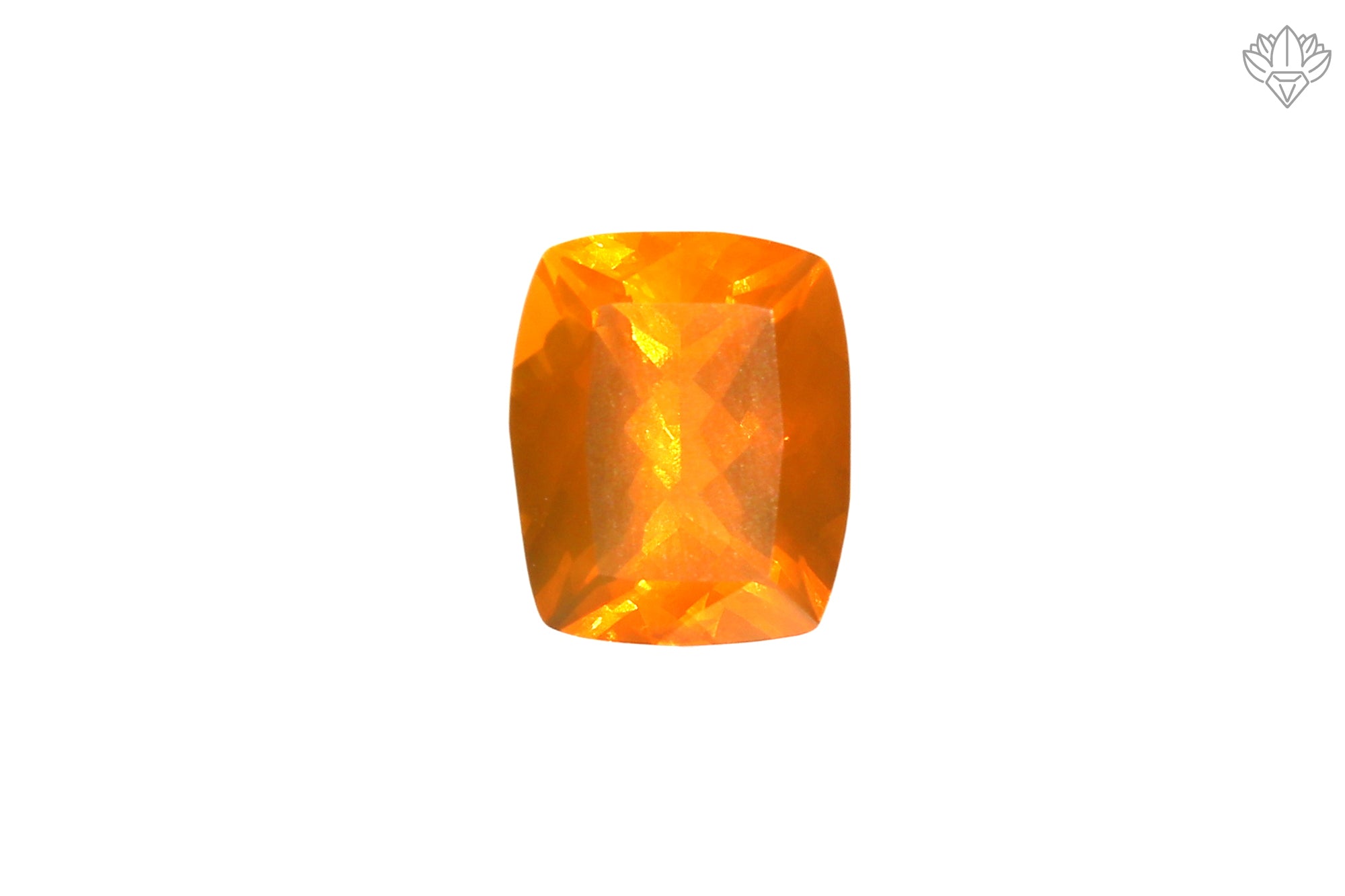 Premium Mexican Fire Opal 9x11mm Cushion Faceted Natural Loose Gemstone