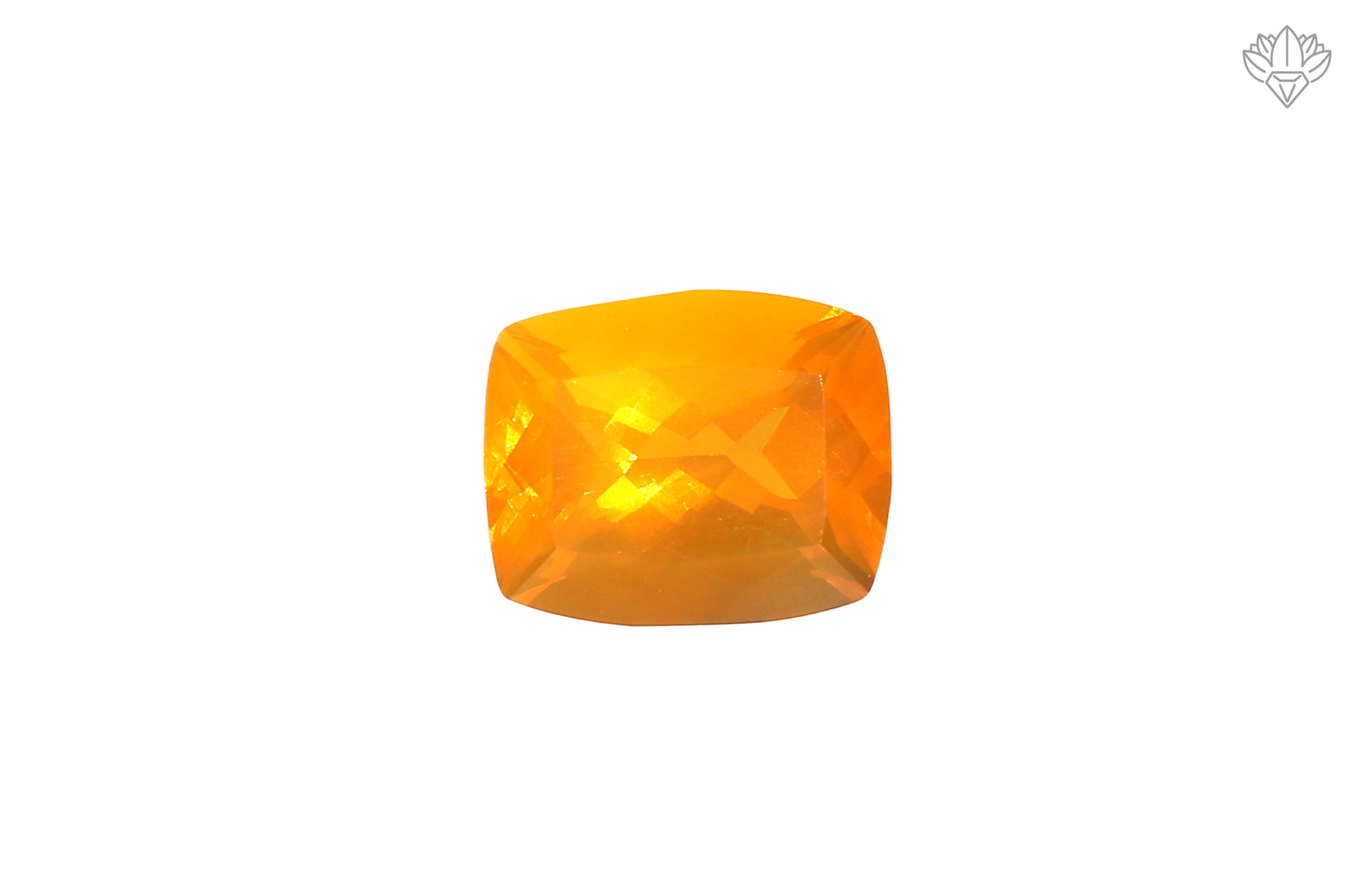 Premium Mexican Fire Opal 9x11mm Cushion Faceted Natural Loose Gemstone