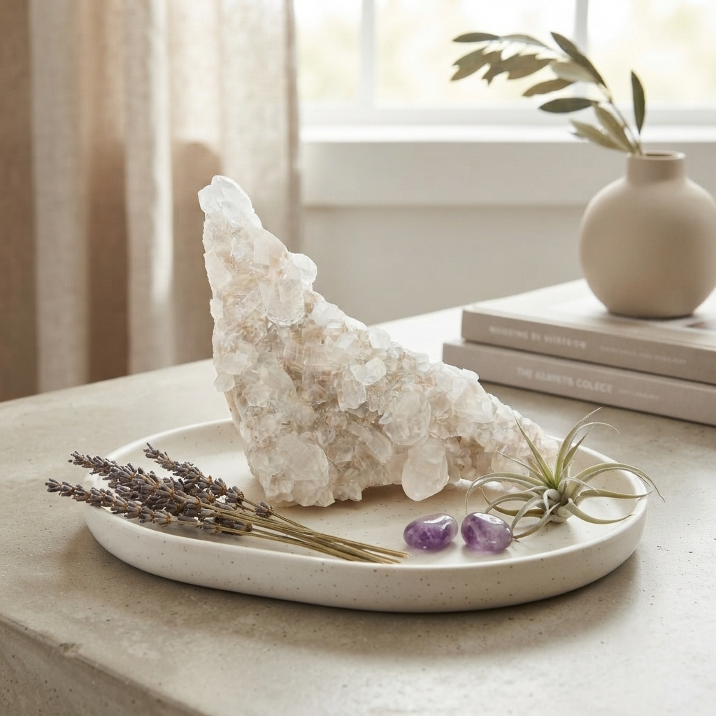 1080g White Quartz Himalayan Natural Raw Cluster Collector Specimen