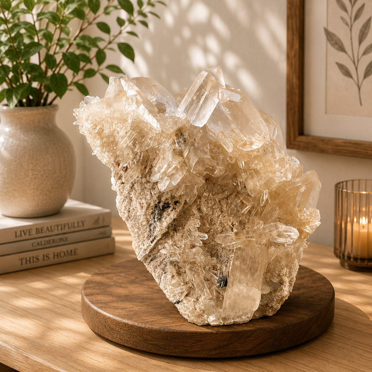 2030g Pink Phantom Himalayan Quartz Cluster Natural Collector Specimen