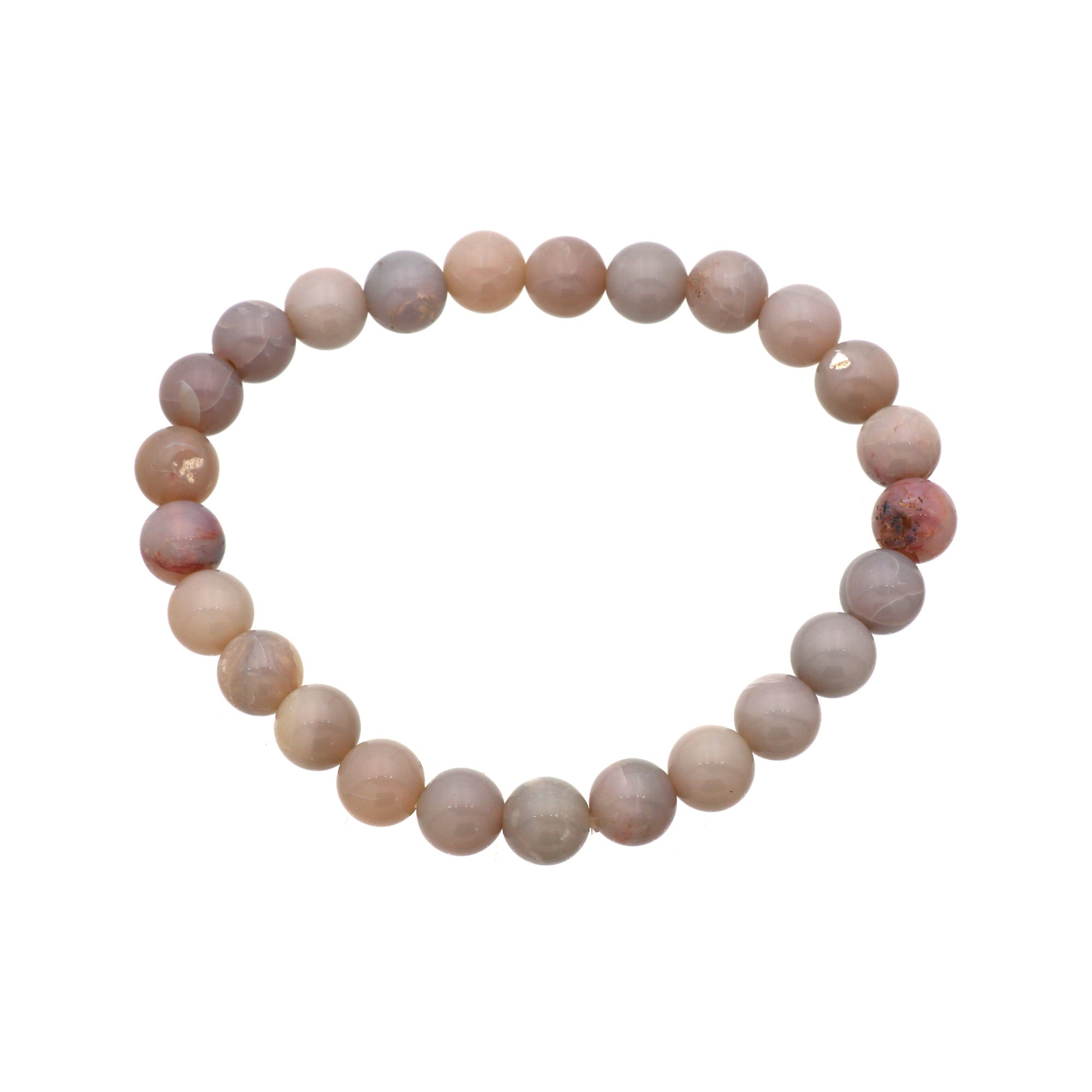 Natural Australian Opal 8mm Bracelet 70 Ct Polished Round Bead Gemstone Jewelry