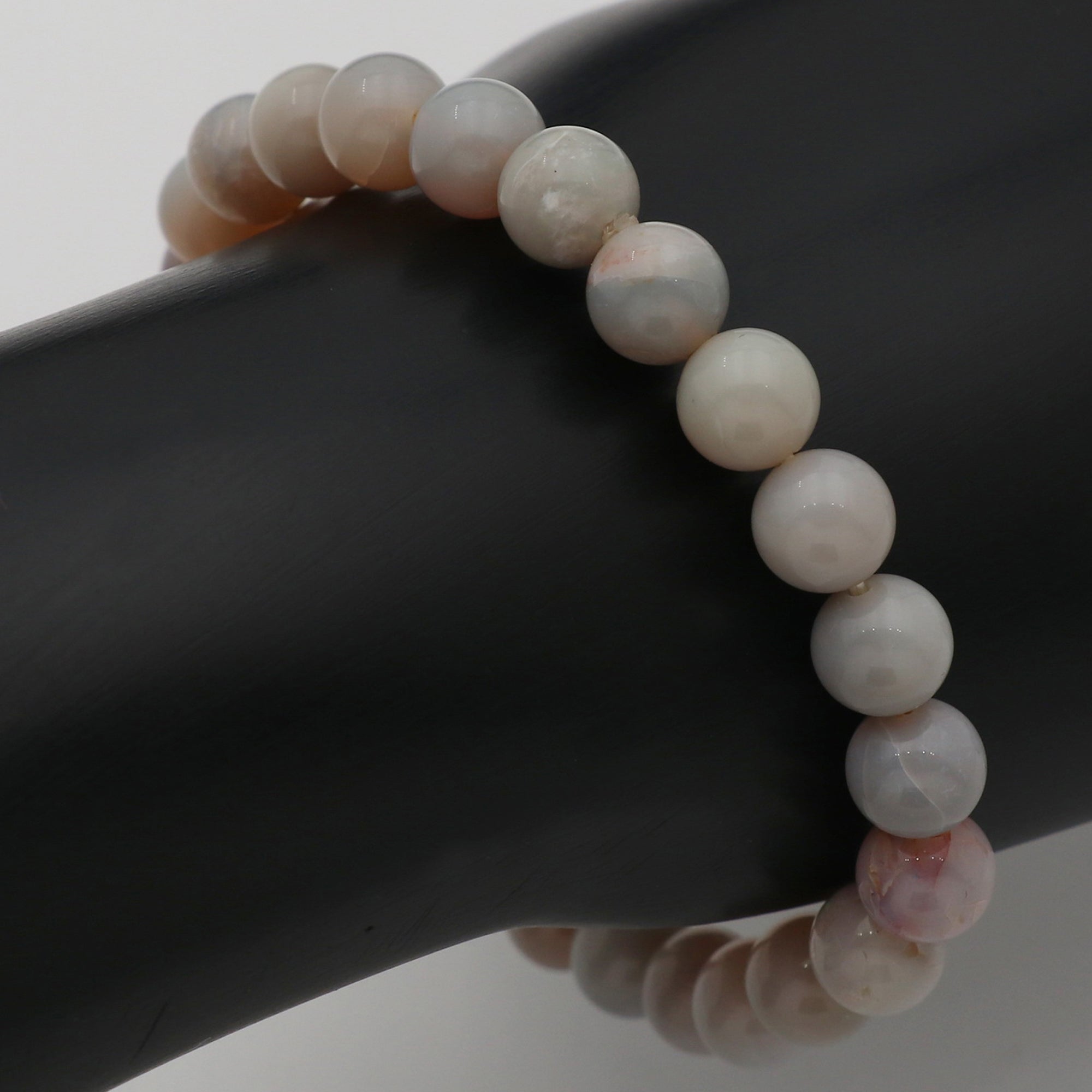 Natural Australian Opal 8mm Bracelet 70 Ct Polished Round Bead Gemstone Jewelry