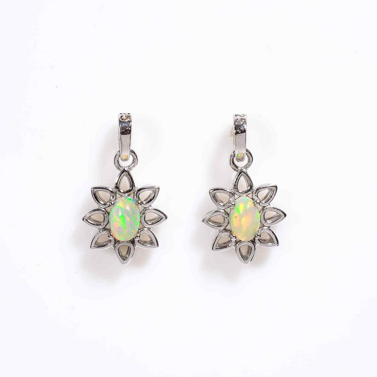 Opal Voyager Amulet 4x6mm Oval Cabochon 925 Silver Wanderlust Collection Adventure Inspired Charm