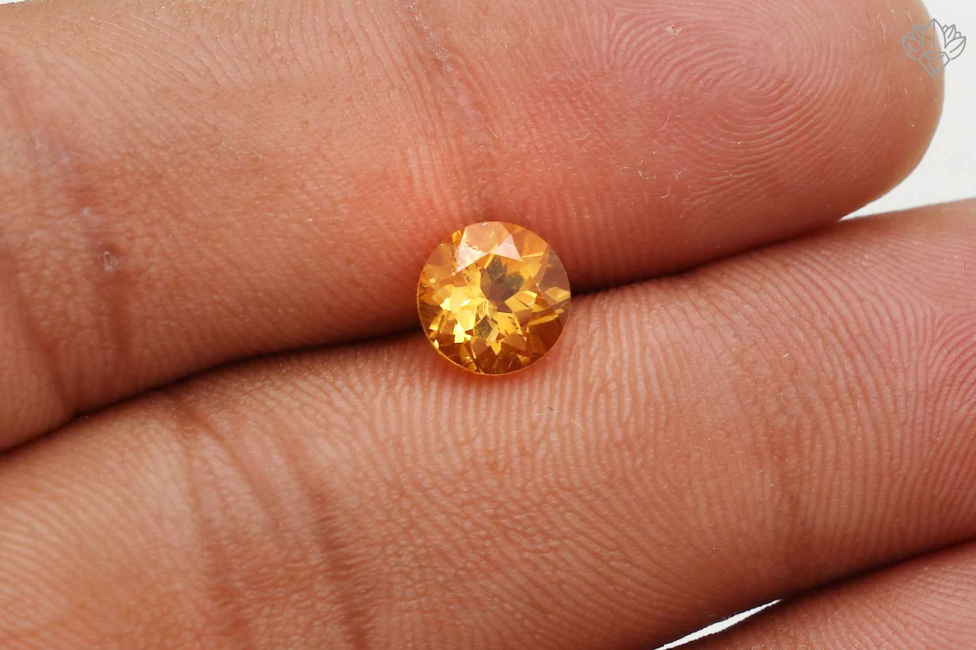 Natural Mexican Fire Opal 7mm Brilliant Round Faceted Loose Gemstone