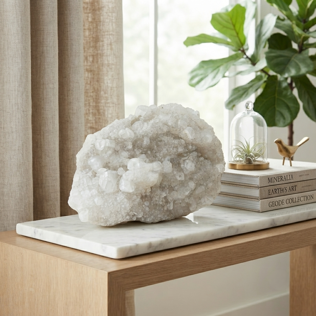 3965g Natural White Apophyllite Cluster Mineral Collector Specimen