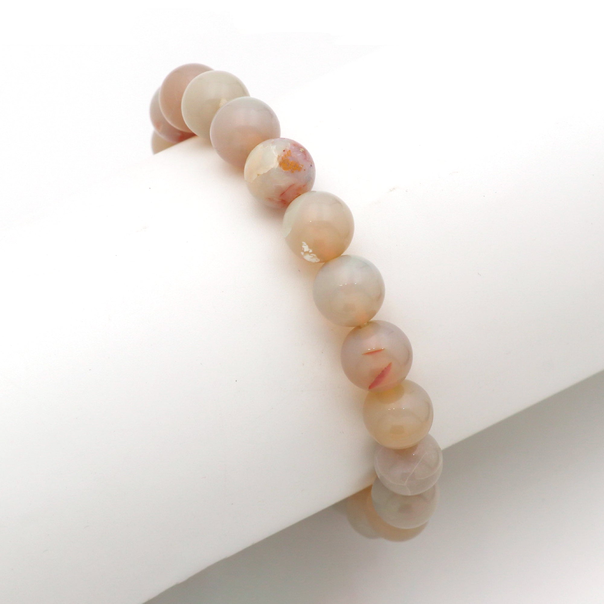 Australian Opal Round Bead Bracelet Natural Gemstone Jewelry 102 Ct