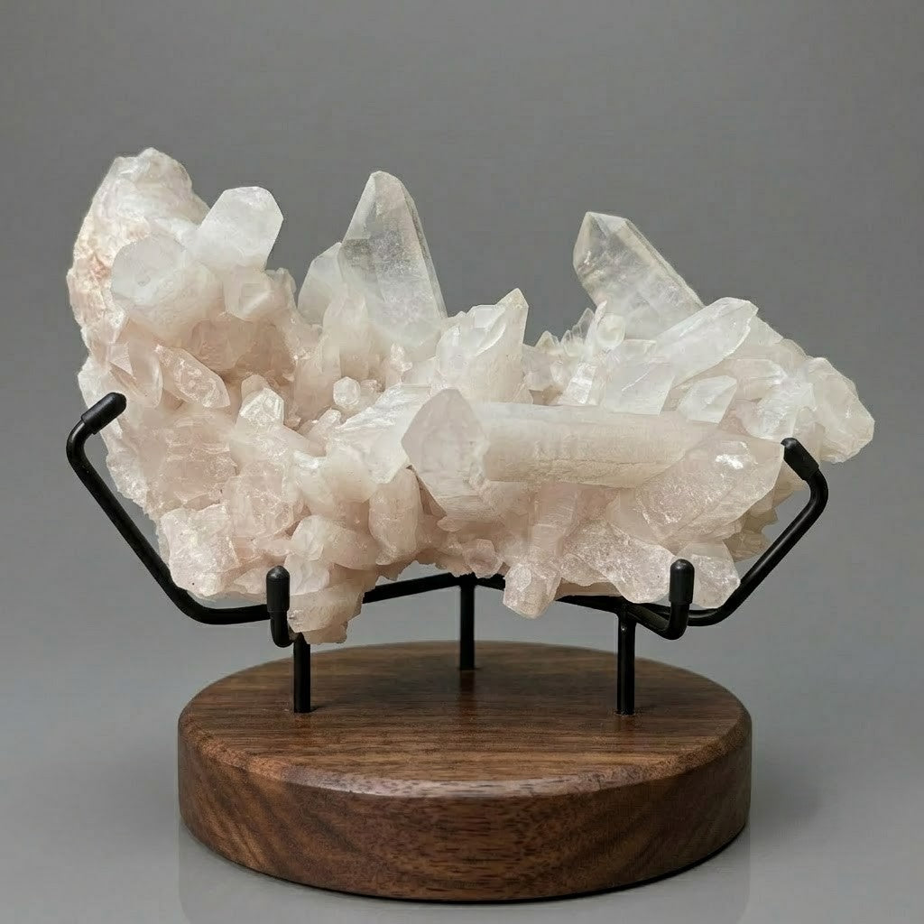 White Natural Himalayan Quartz Samadhi Raw Crystal Cluster Healing Display Piece
