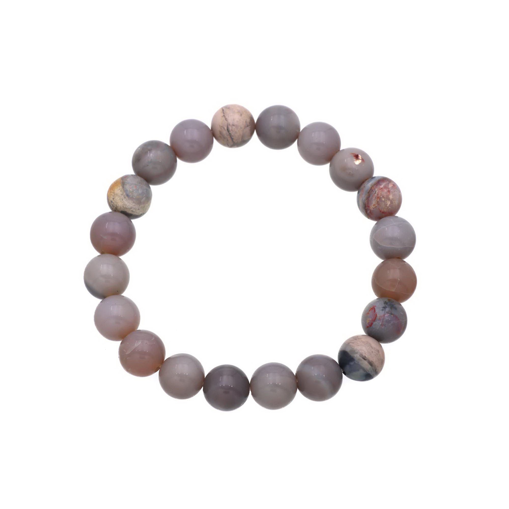 Australian Opal 10mm Bracelet 103 Ct Natural Polished Round Bead Jewelry