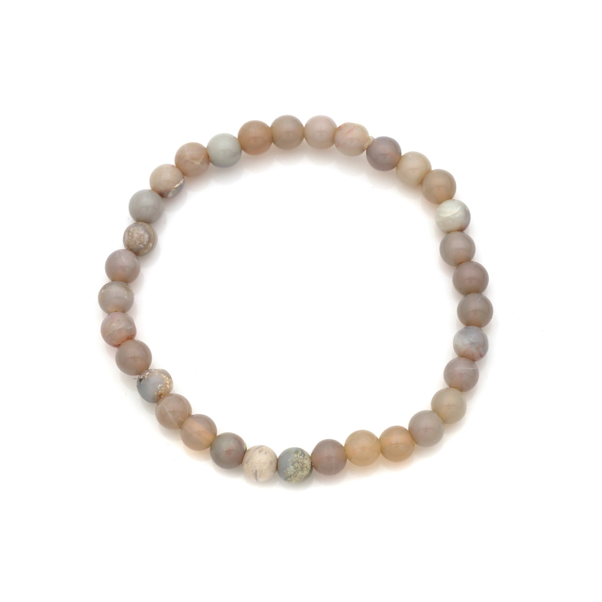 Lightweight Australian Opal Bracelet Small Round Beads Handmade Jewelry 39 Ct