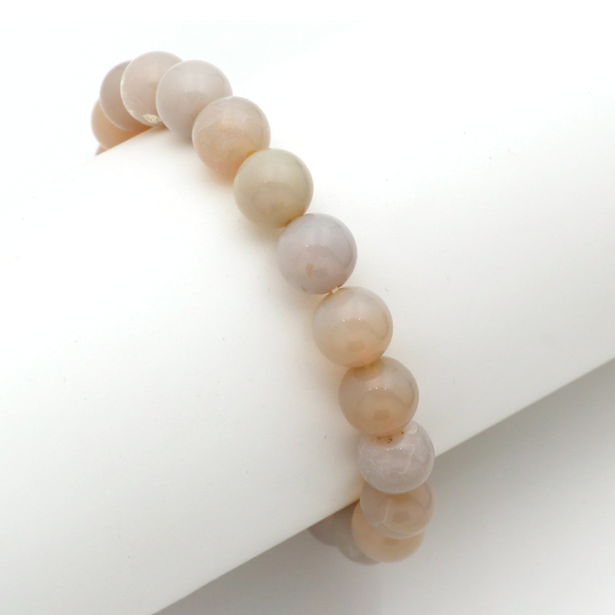 Natural Australian Opal Round Bead Bracelet Handmade Gemstone Jewelry 101 Ct