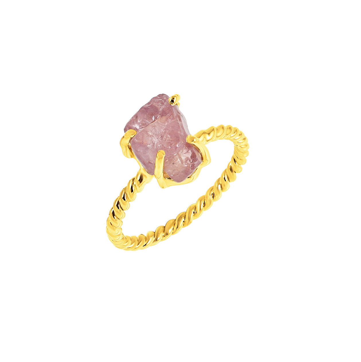Raw Multi Spinel Ring in 925 Sterling Silver Rough Gemstone Ring Handmade Jewelry Gift for Her