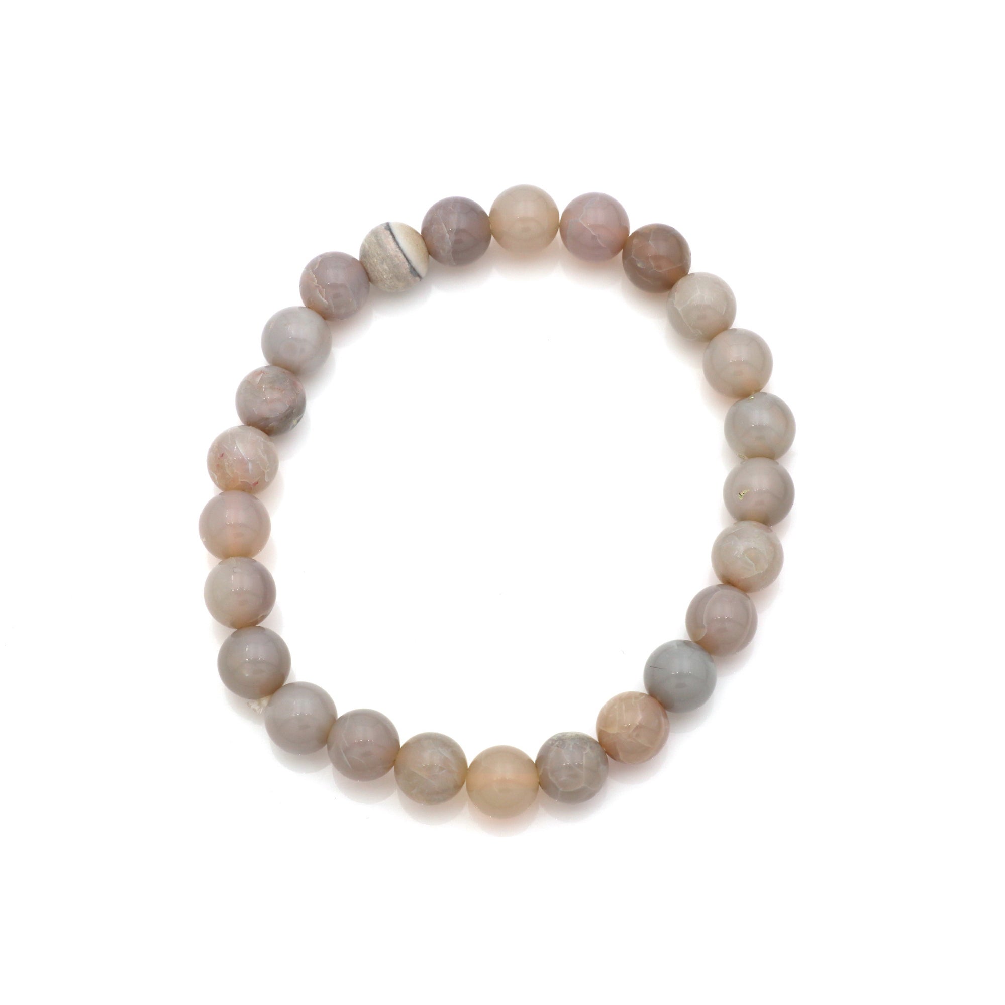 Fine Australian Opal Bracelet Polished Round Beads Handmade Jewelry 70 Ct