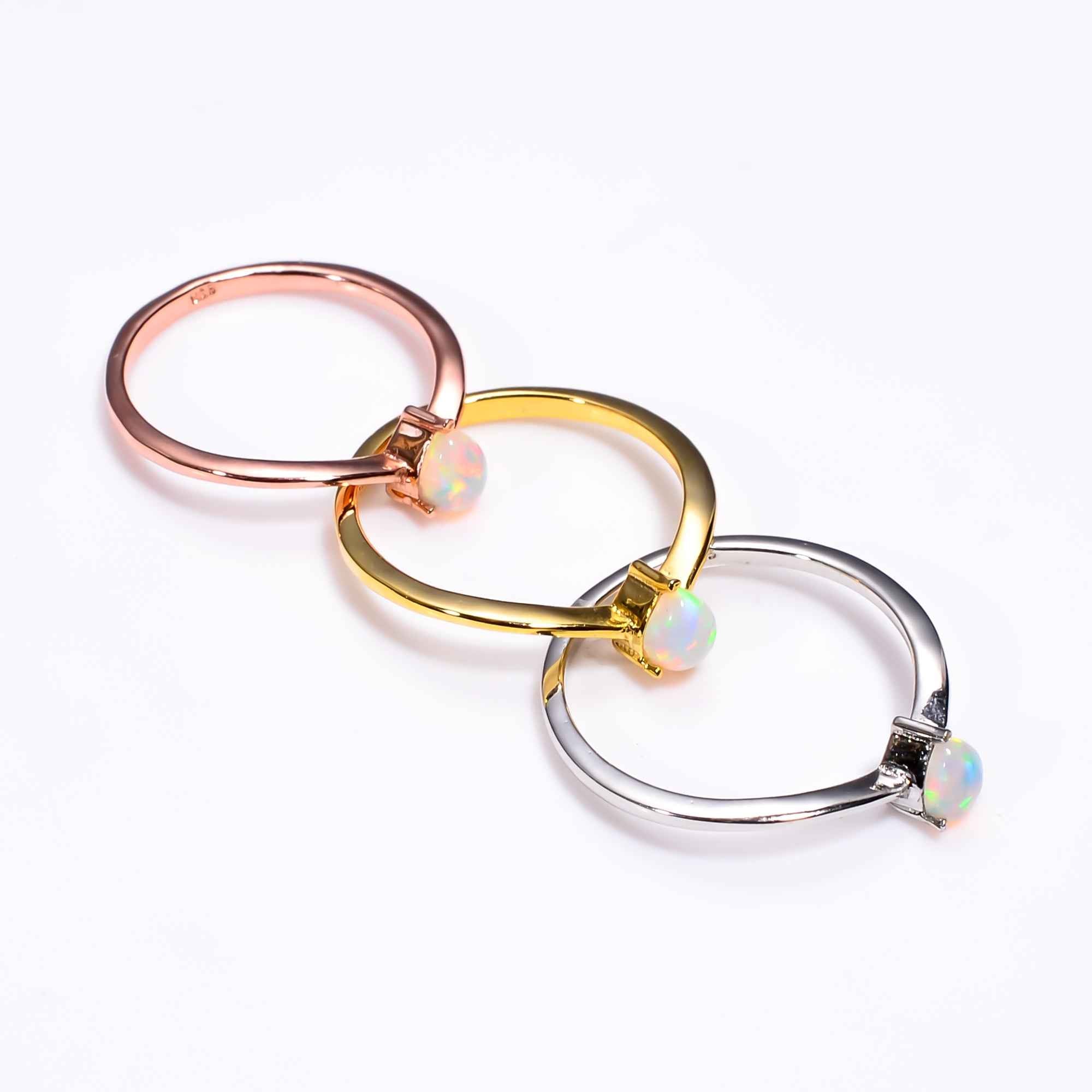 Pear Shape Ethiopian Opal Ring 4x5mm in 925 Sterling Silver Handmade Teardrop Gemstone Ring for Women