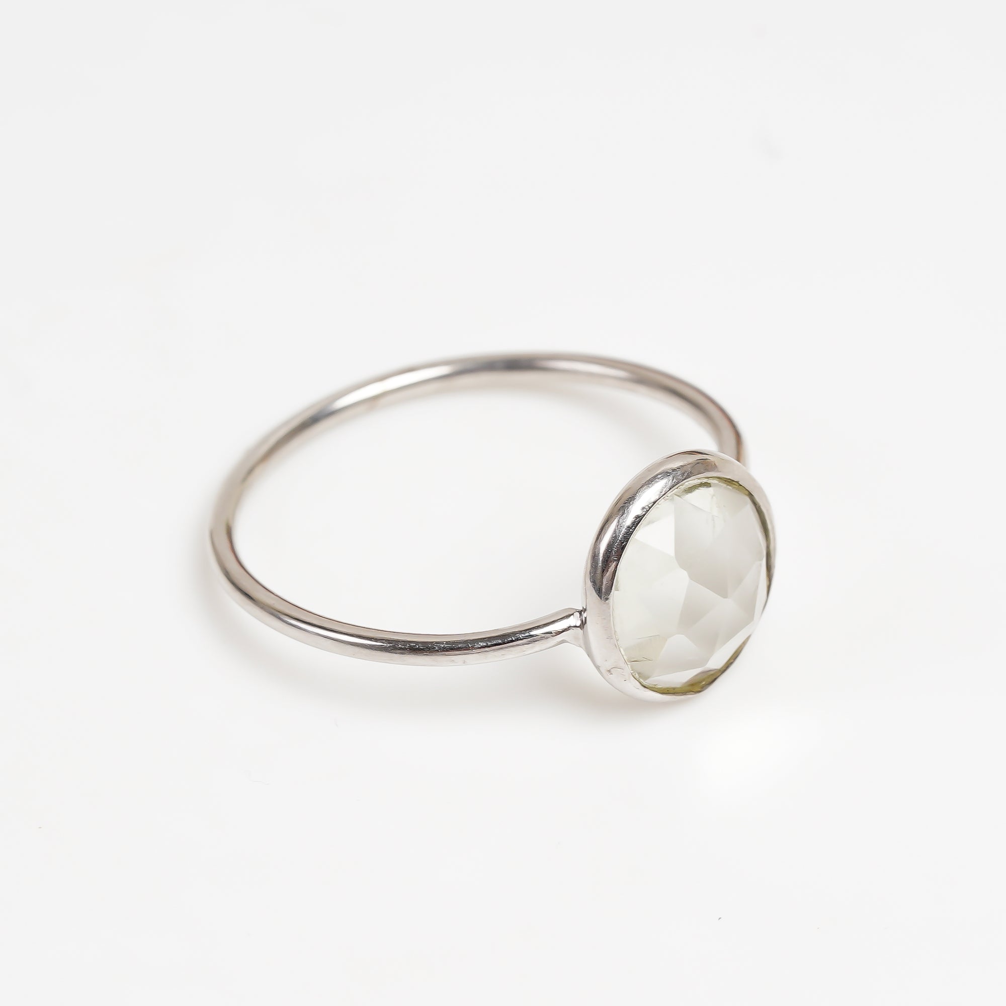 Aquamarine Solitaire Ring 925 Sterling Silver Natural Aquamarine Promise Ring March Birthstone Jewelry