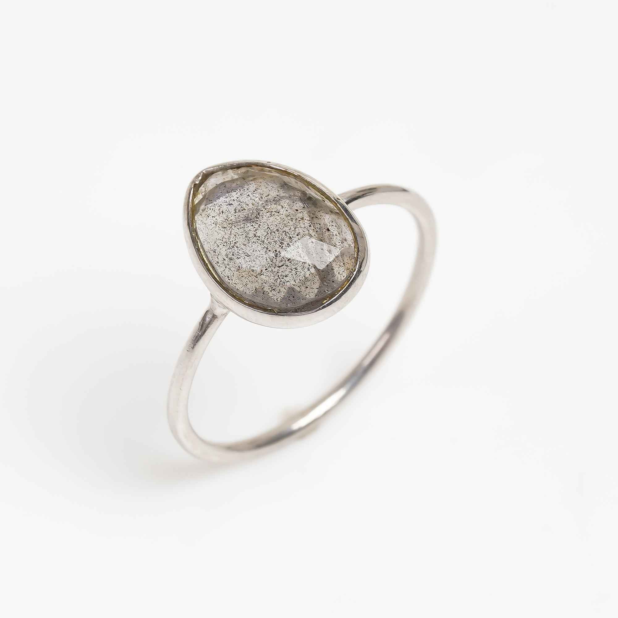Labradorite Statement Ring 925 Sterling Silver Natural Labradorite Ring Jewelry Gift