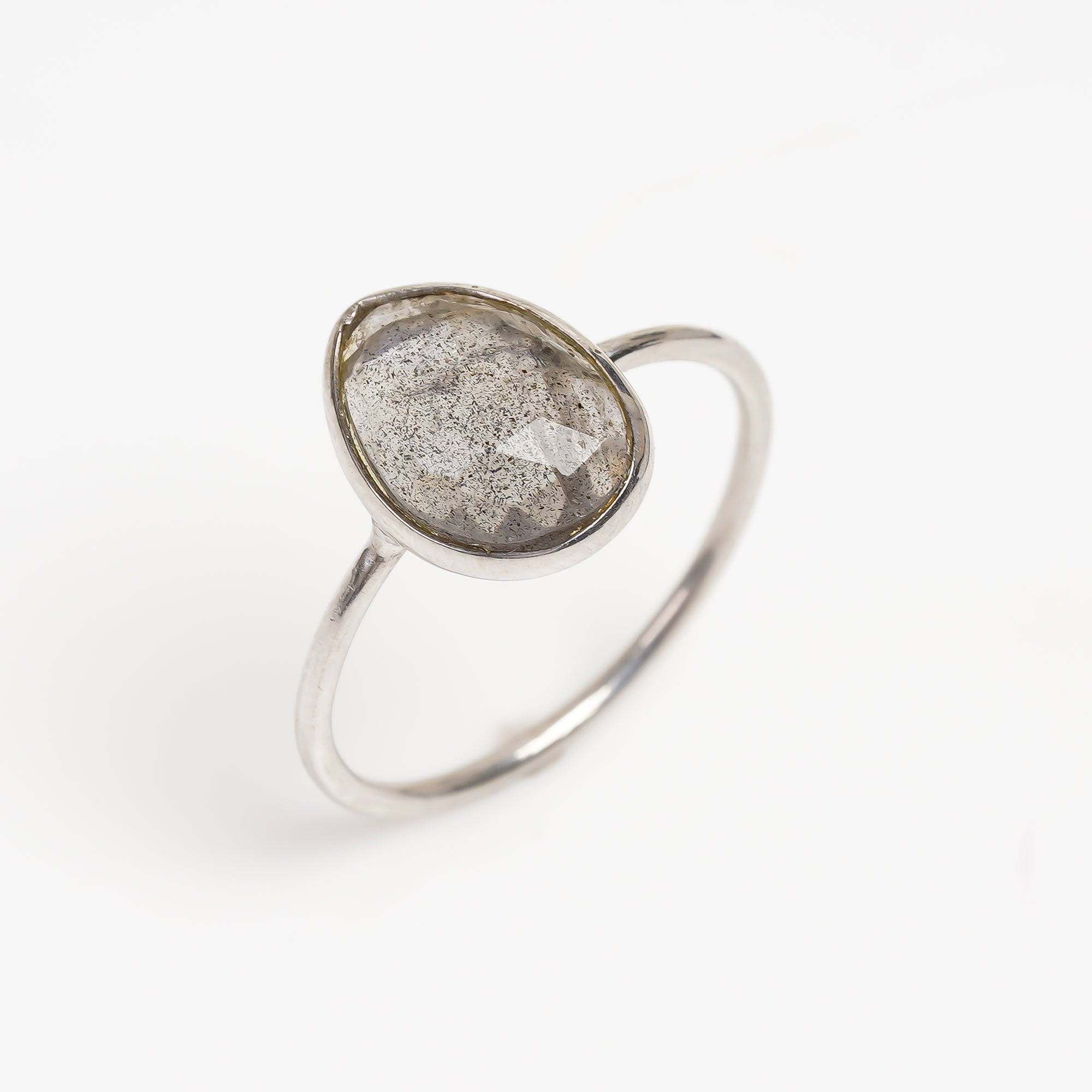 Labradorite Statement Ring 925 Sterling Silver Natural Labradorite Ring Jewelry Gift