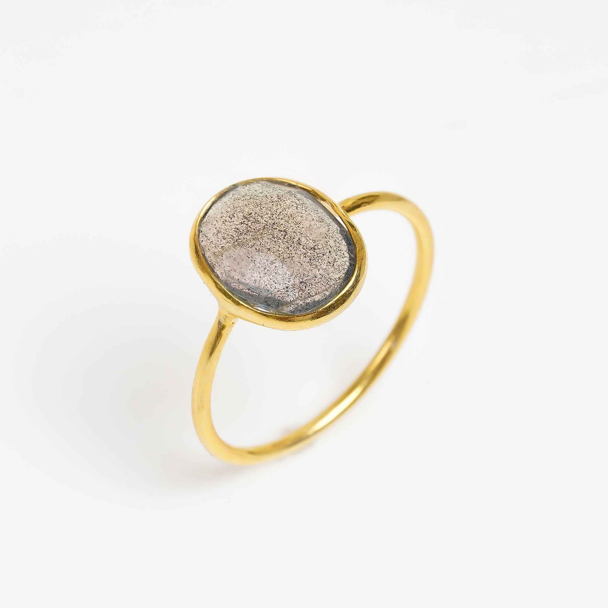 Labradorite Statement Ring 925 Sterling Silver Natural Labradorite Ring Jewelry Gift