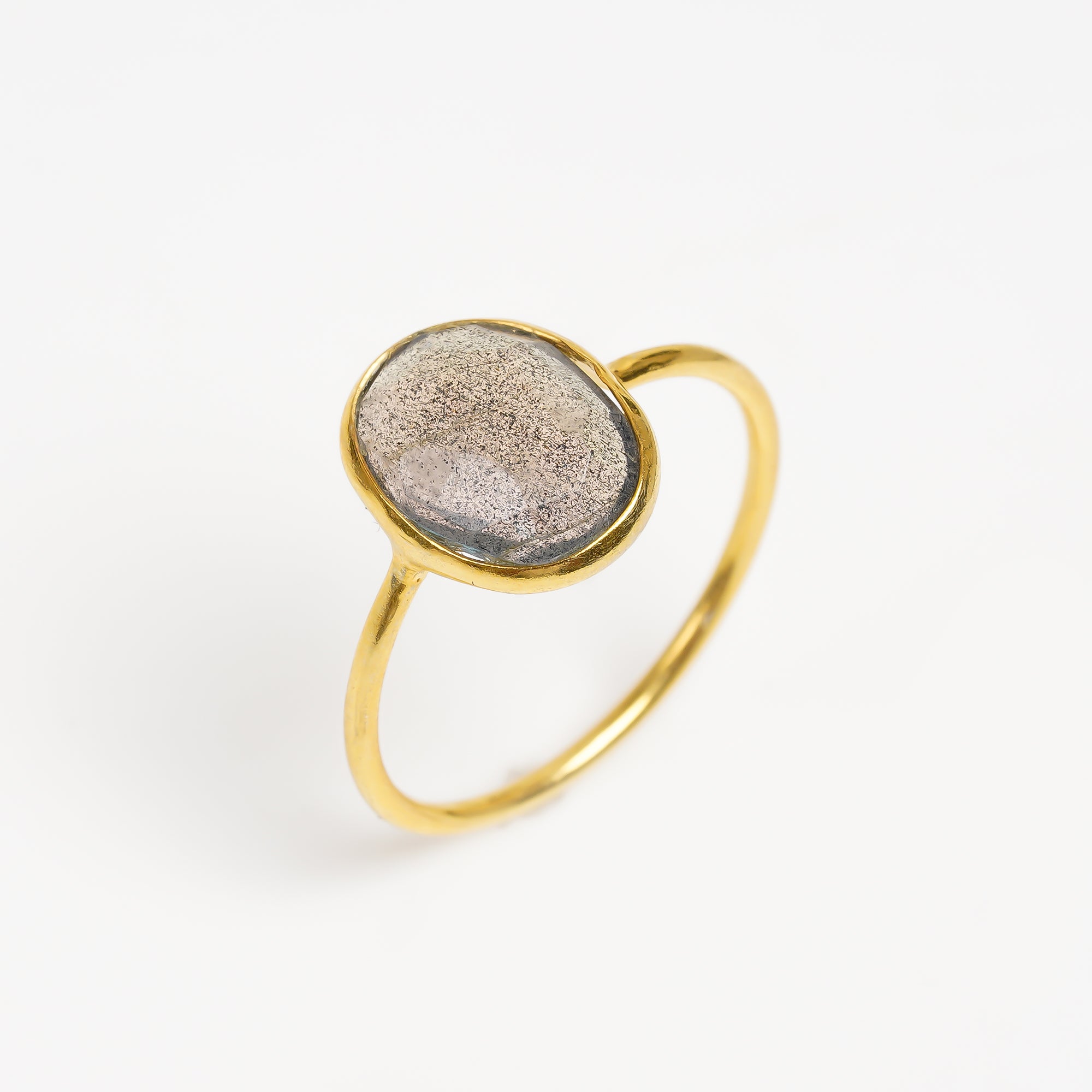 Labradorite Statement Ring 925 Sterling Silver Natural Labradorite Ring Jewelry Gift