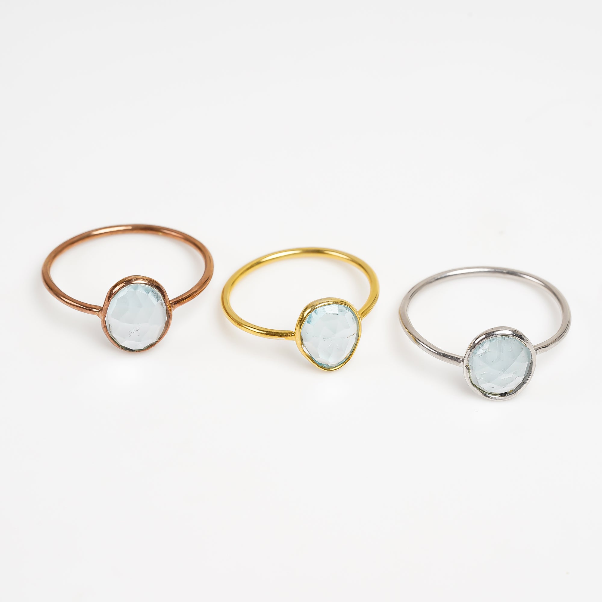 Blue Topaz Ring 925 Sterling Silver Natural Blue Topaz Ring Handmade December Birthstone Jewelry